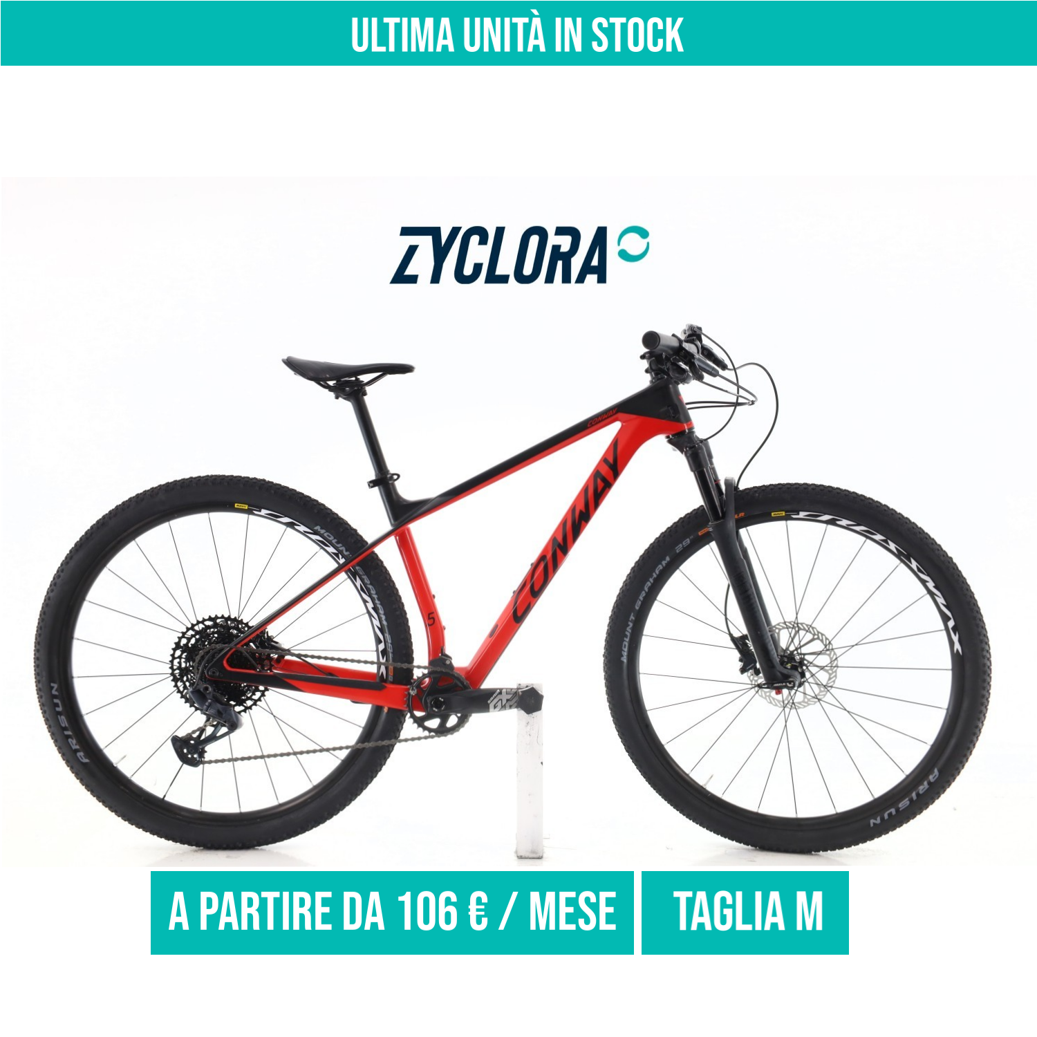Conway RLC 5 Carbonio GX taglia M Semi-nuova
