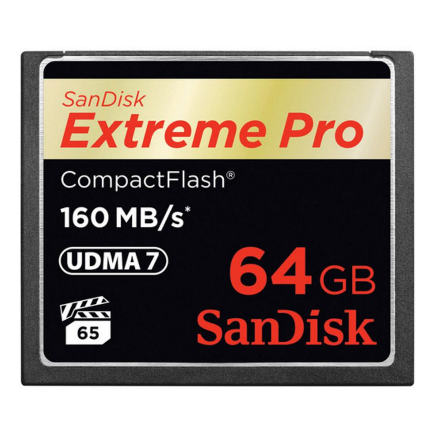 SanDisk 64GB Extreme Pro CF 160MB/s, sdcfxps-064g-x46, 64 GB, Kompaktflash, 160 MB/s, 150 MB/s