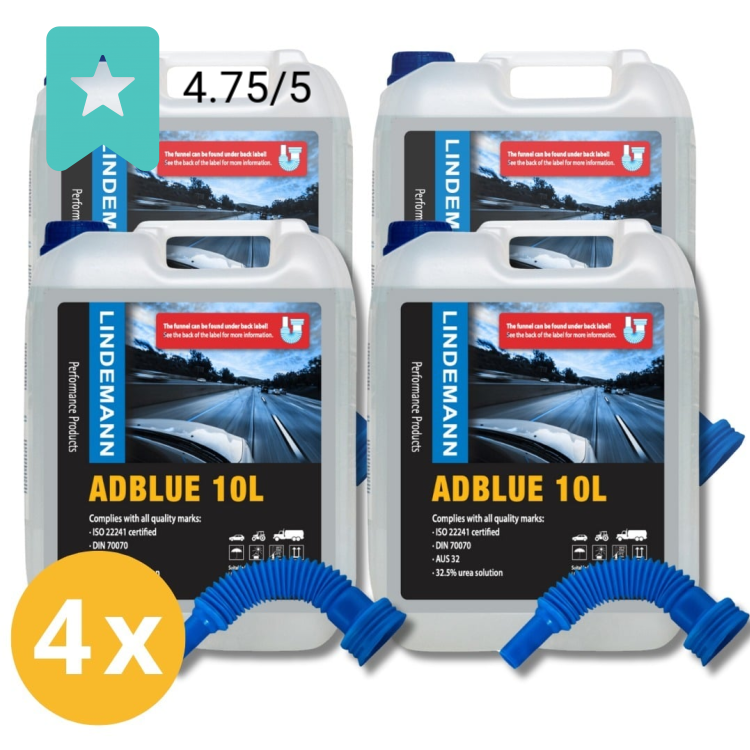 AdBlue 4 x 10 liter / Adblue aanbieding / DIN 70070 & ISO 22241 | Adblue Diesel | Dutch Performance Products