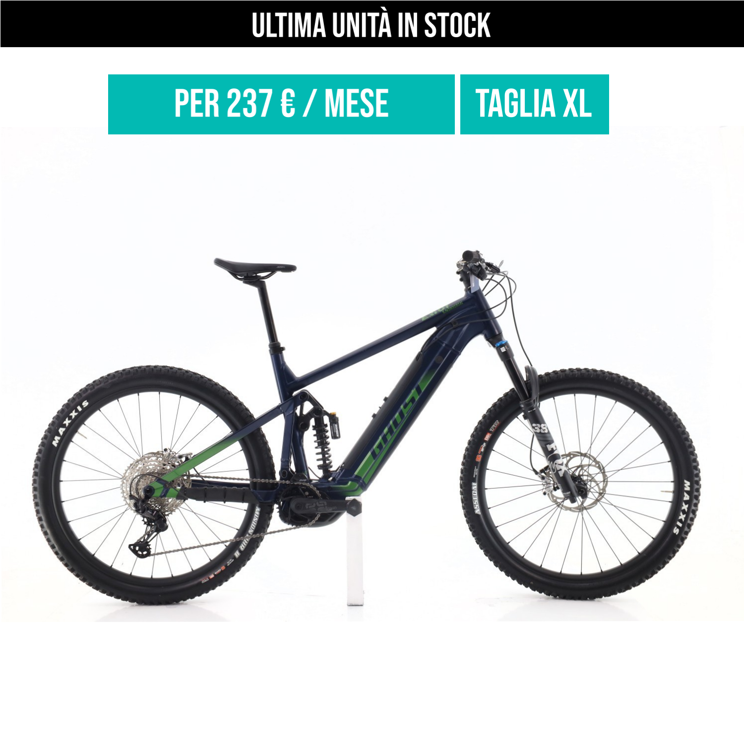 Ghost E-Riot EN Universal XT taglia XL Semi-nuova