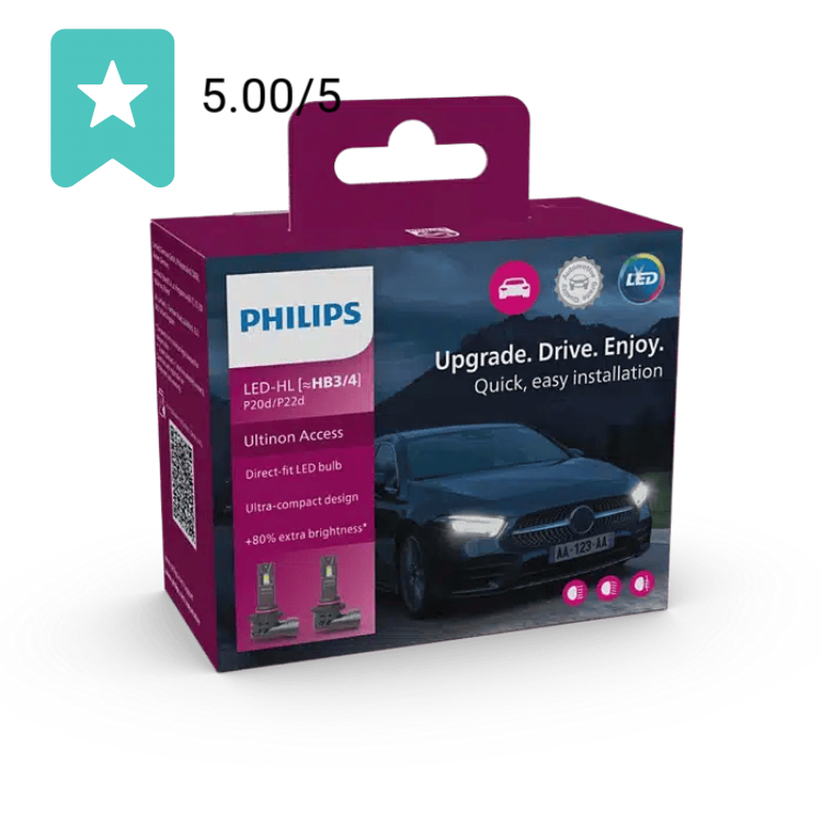Philips Ultinon Retrofit LED HB3/HB4 12V - 11005u2500cx - Set 2 Stuks | Autolampen | Dutch Performance Products