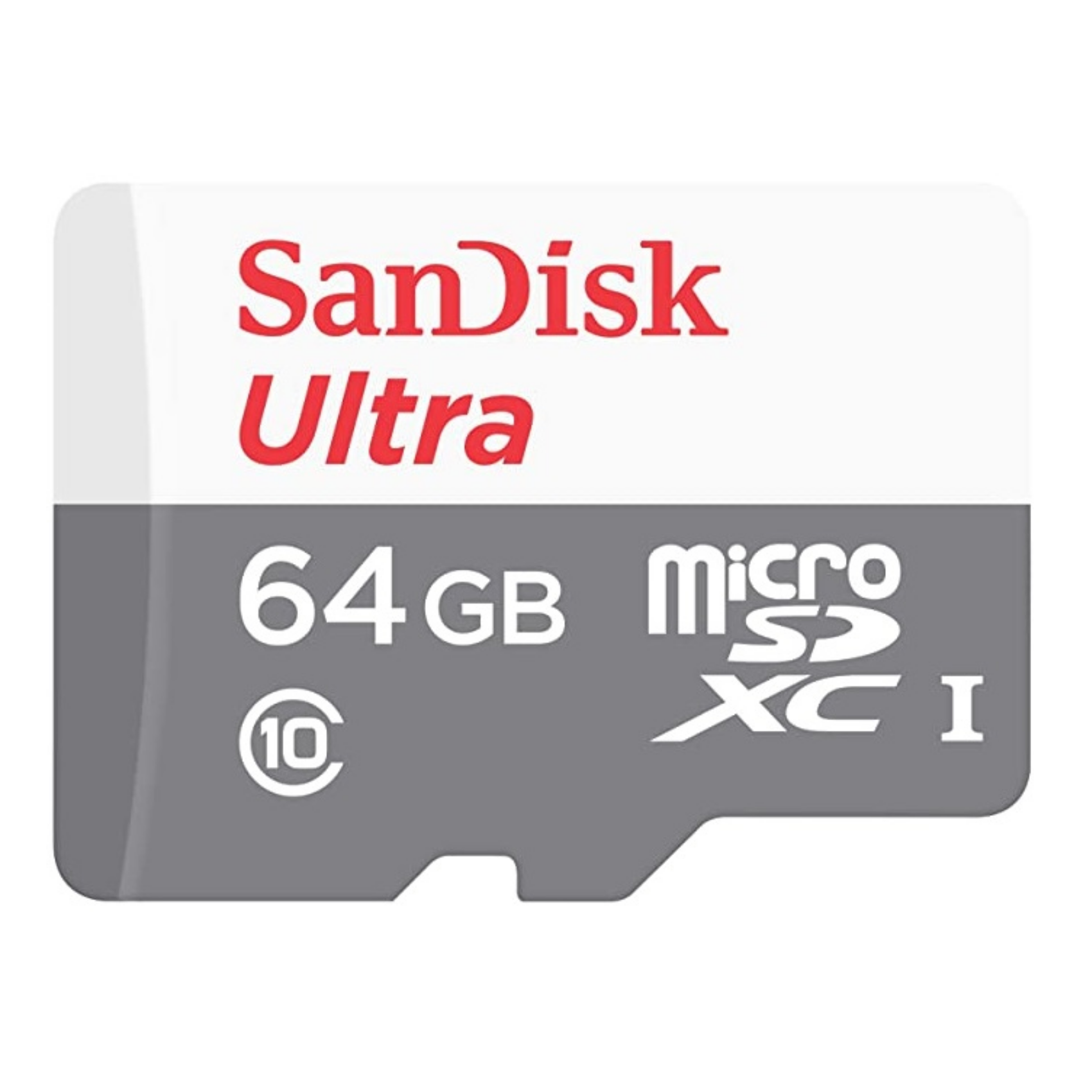 SanDisk, sdsqunr-064g-gn3mn, 64 GB, Klasse 10, Class 1 (U1), Grau, Weiß