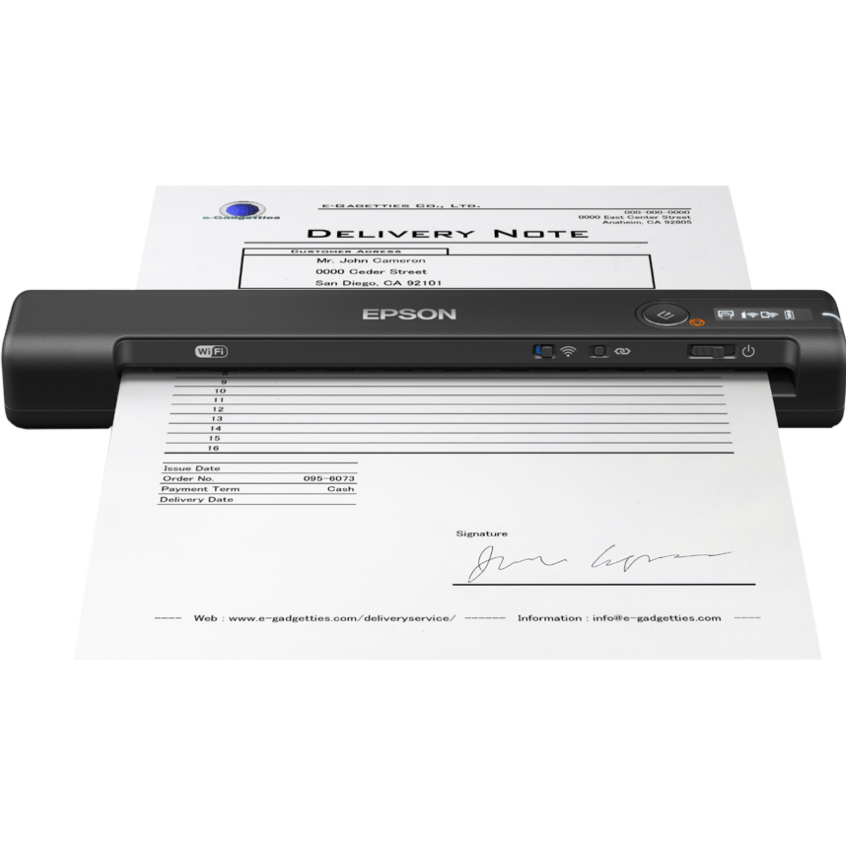 Epson WorkForce ES-60W, b11b253401, 48 Bit, 24 Bit, 16 Bit, 8 Bit, 4 Sekunde/Seite