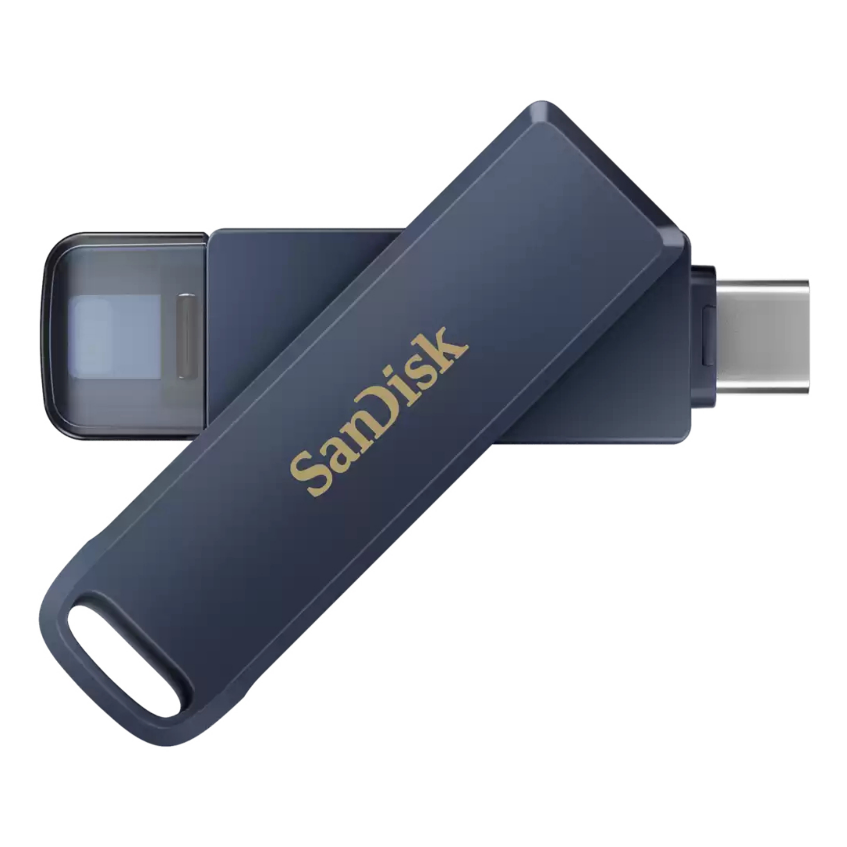 SanDisk iXpand, sdixd0n-064g-gn6nn, 64 GB, USB Type-C / Lightning, 3.2 Gen 1 3.1 Gen 1, 90 MB/s, Drehring, Blau