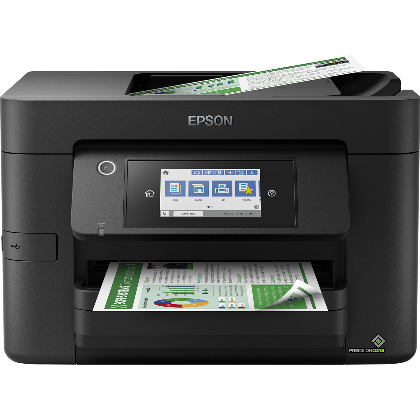 Epson WorkForce Pro WF-4825DWF, c11cj06404, Tintenstrahl, Farbdruck, Farbscan, A4, Schwarz