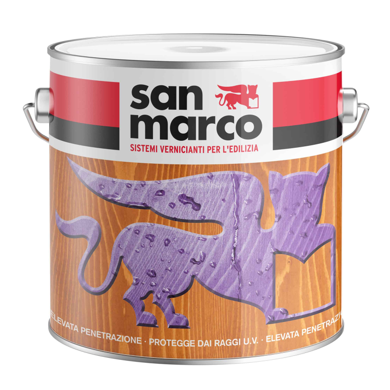 Image of MARCONOL CERATO Impregnante cerato a solvente per l'impregnazione profonda del legno; protegge il legno da agenti atmosferici e raggi uv. | San Marco cod055