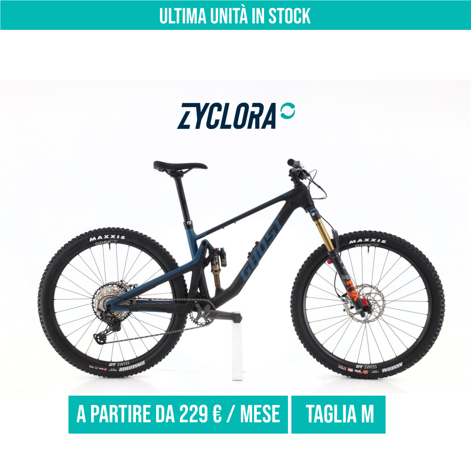 Ghost Riot Trail CF Fullparty XT taglia M Km.0