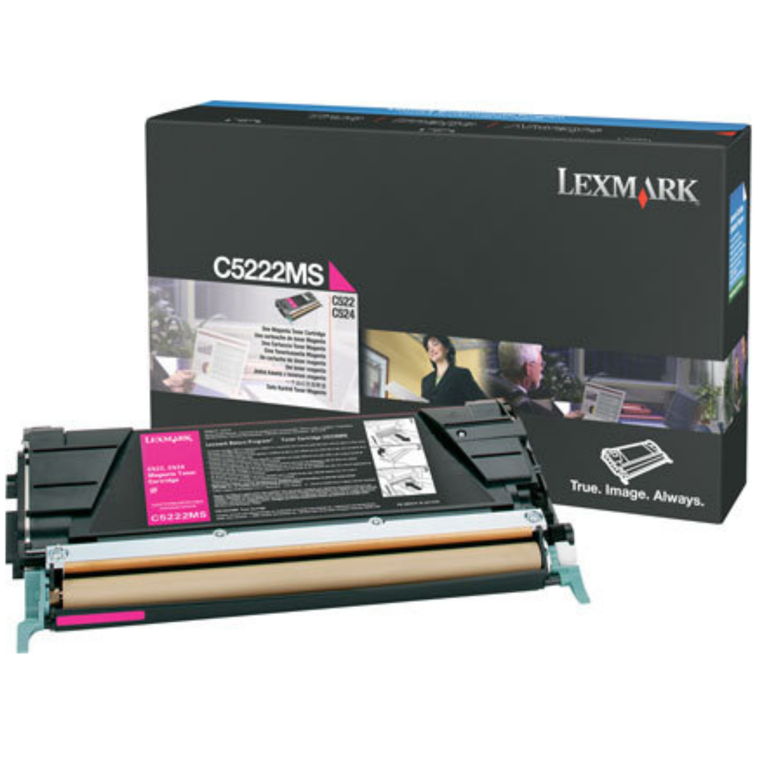 Lexmark Magenta Toner Cartridge for C52x, c5222ms, 3000 Seiten, Magenta