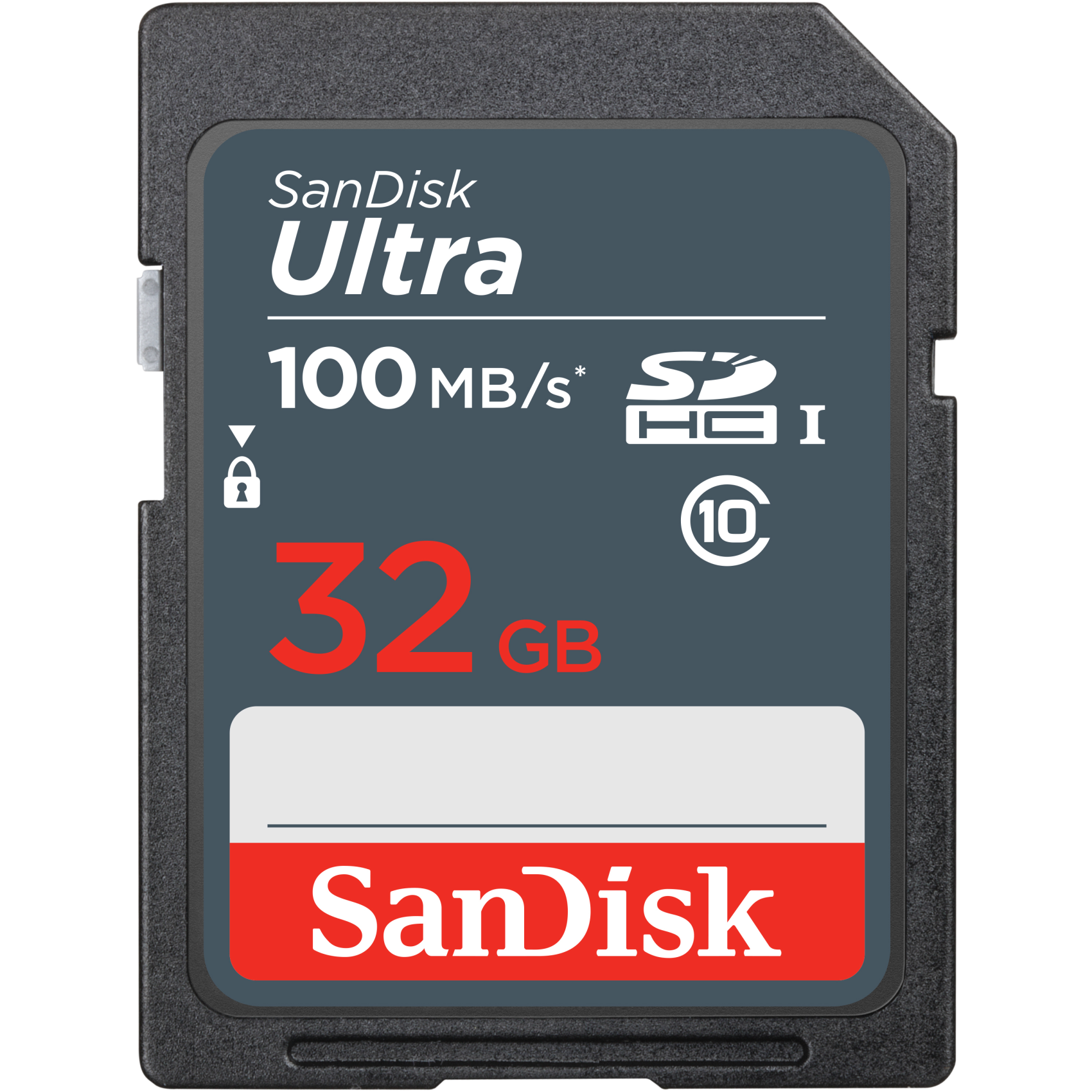 SanDisk Ultra 32GB SDHC Mem Card 100MB/s, sdsdunr-032g-gn3in, 32 GB, SDHC, Klasse 10, UHS-I, 100 MB/s, Class 1 U1