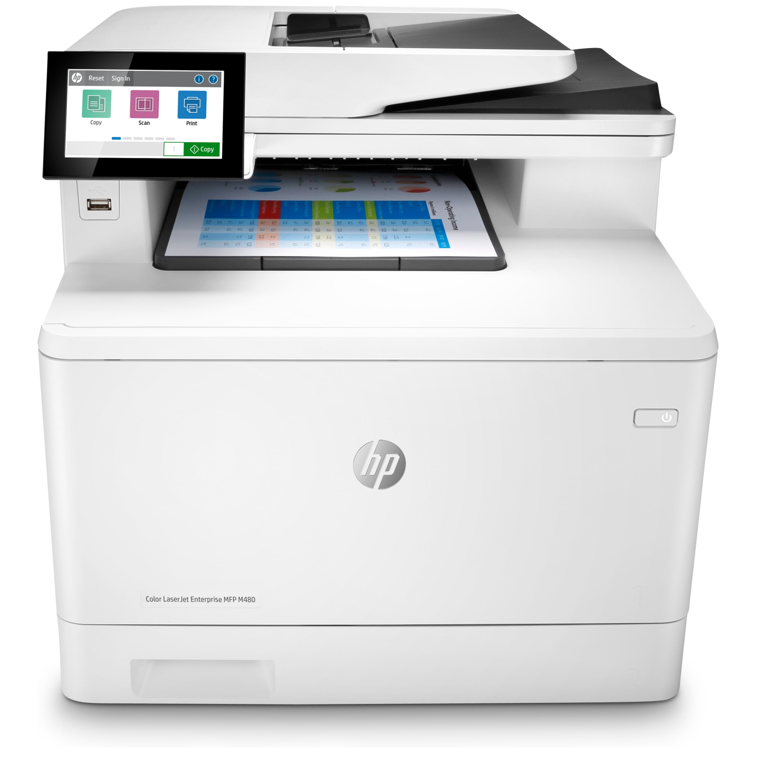 HP Color LaserJet Enterprise MFP M480f, 3qa55a#b19