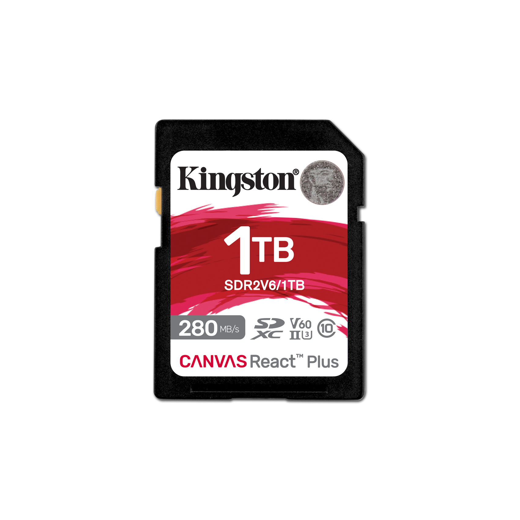 Kingston 1TB Canvas React Plus SDXC UHS-II 280R/150W U3 V60 for /4K, sdr2v6/1tb, 1 TB, Klasse 10, U