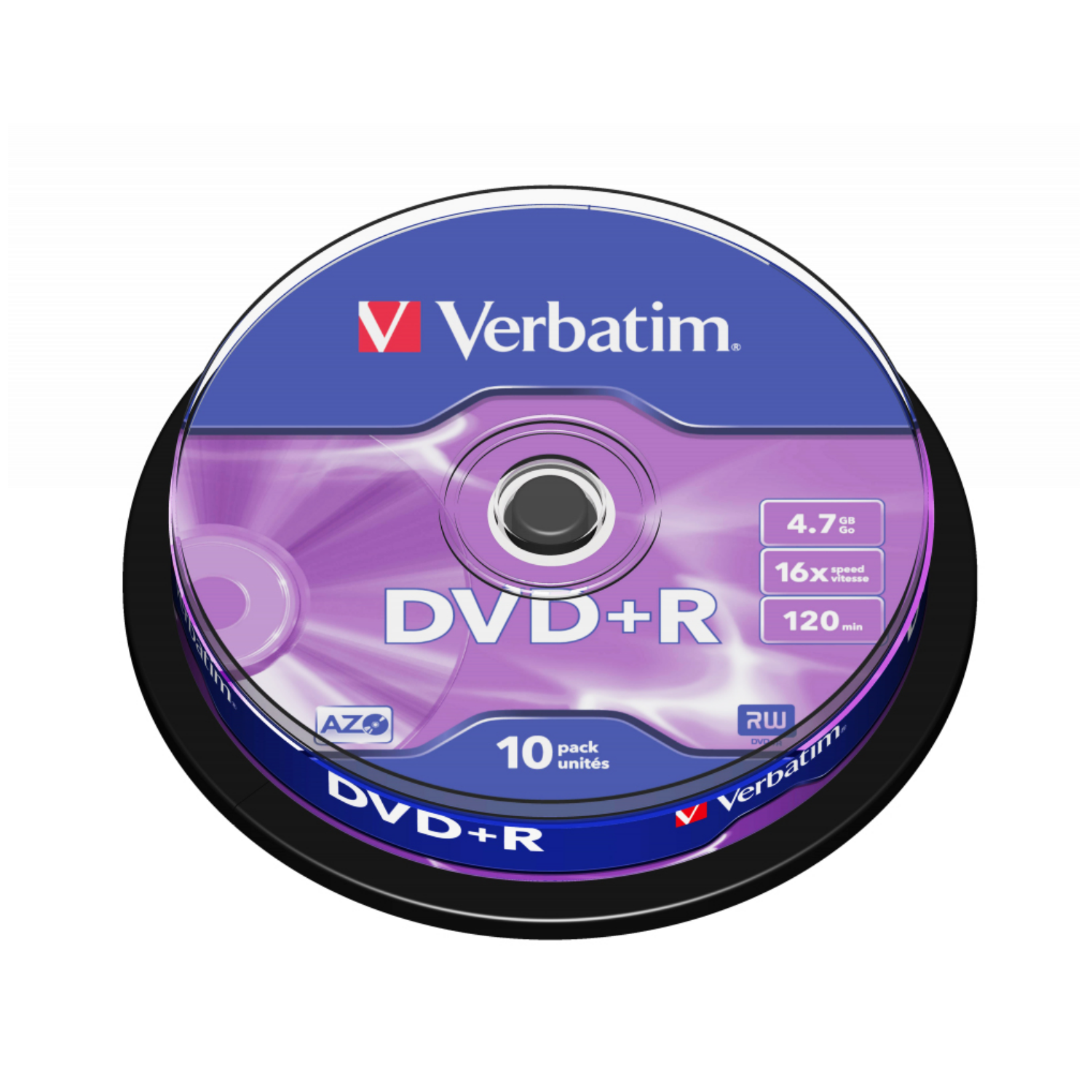 Verbatim DVD+R Matt Silver, 43498, DVD+R, 120 mm, Spindel, 4,7 GB