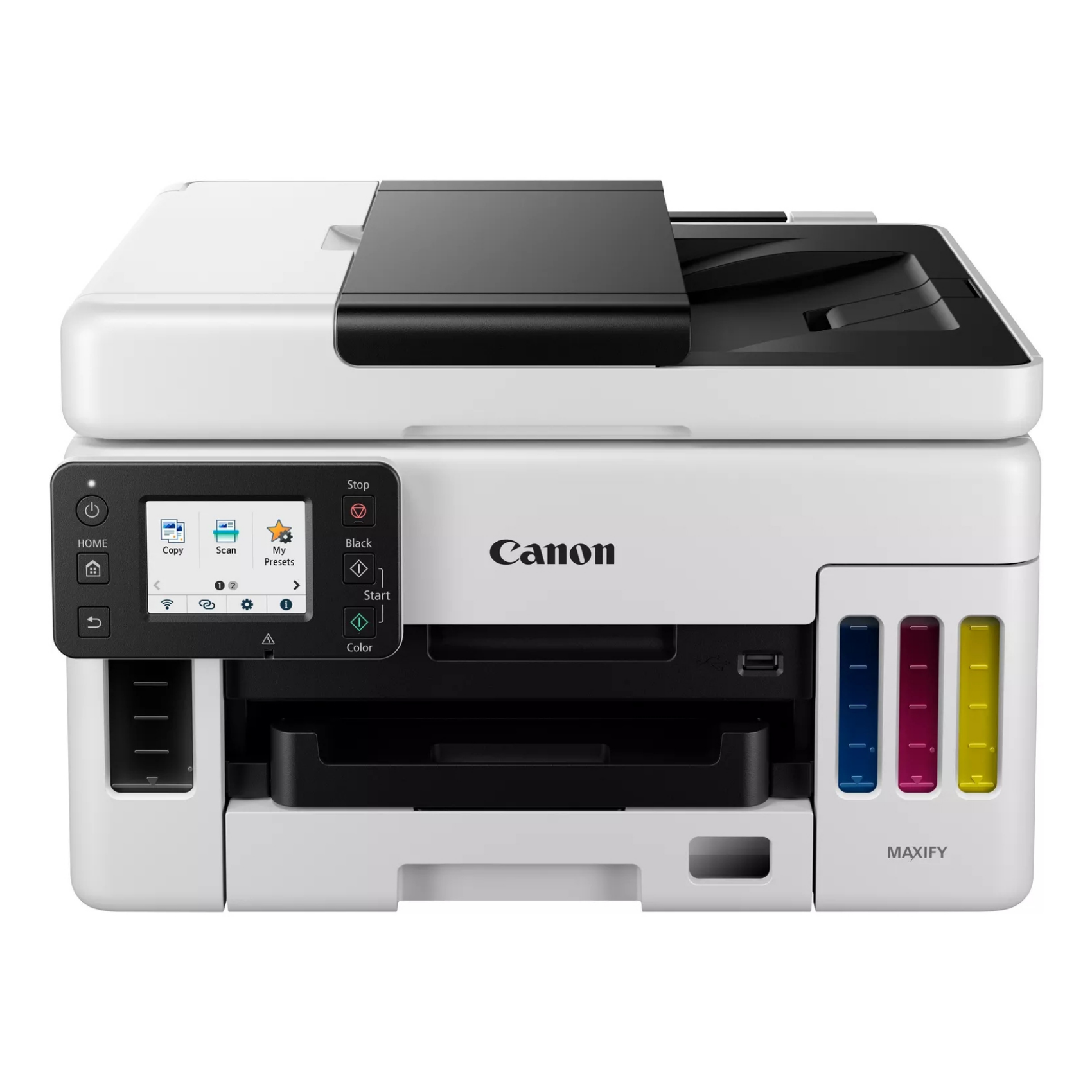 Canon MAXIFY GX6050 MegaTank, 4470c006, Tintenstrahl, Farbdruck, A4, Direktdruck, Schwarz