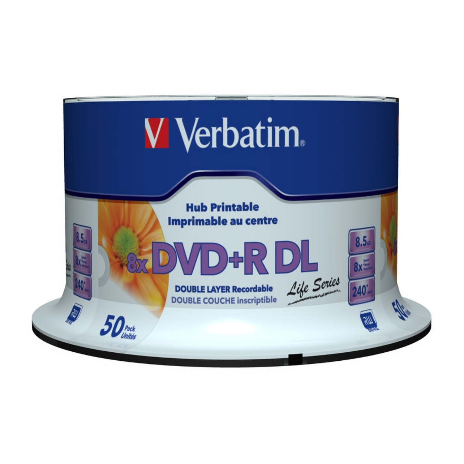 Verbatim, 97693, DVD+R DL, 120 mm, Druckbar, 8,5 GB