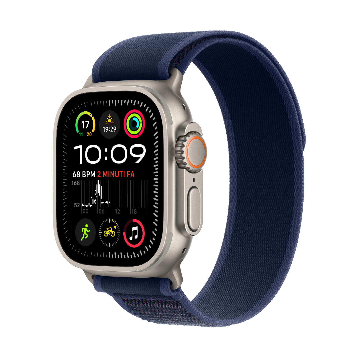 Apple Watch Ultra 2 Natur mit Trail Loop S/M blau, mx4j3fd/a