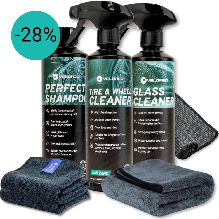 Velorest Exterior Cleaning Set | Autowasset | Auto schoonmaak set | Auto schoonmaakspullen | Dutch Performance Products