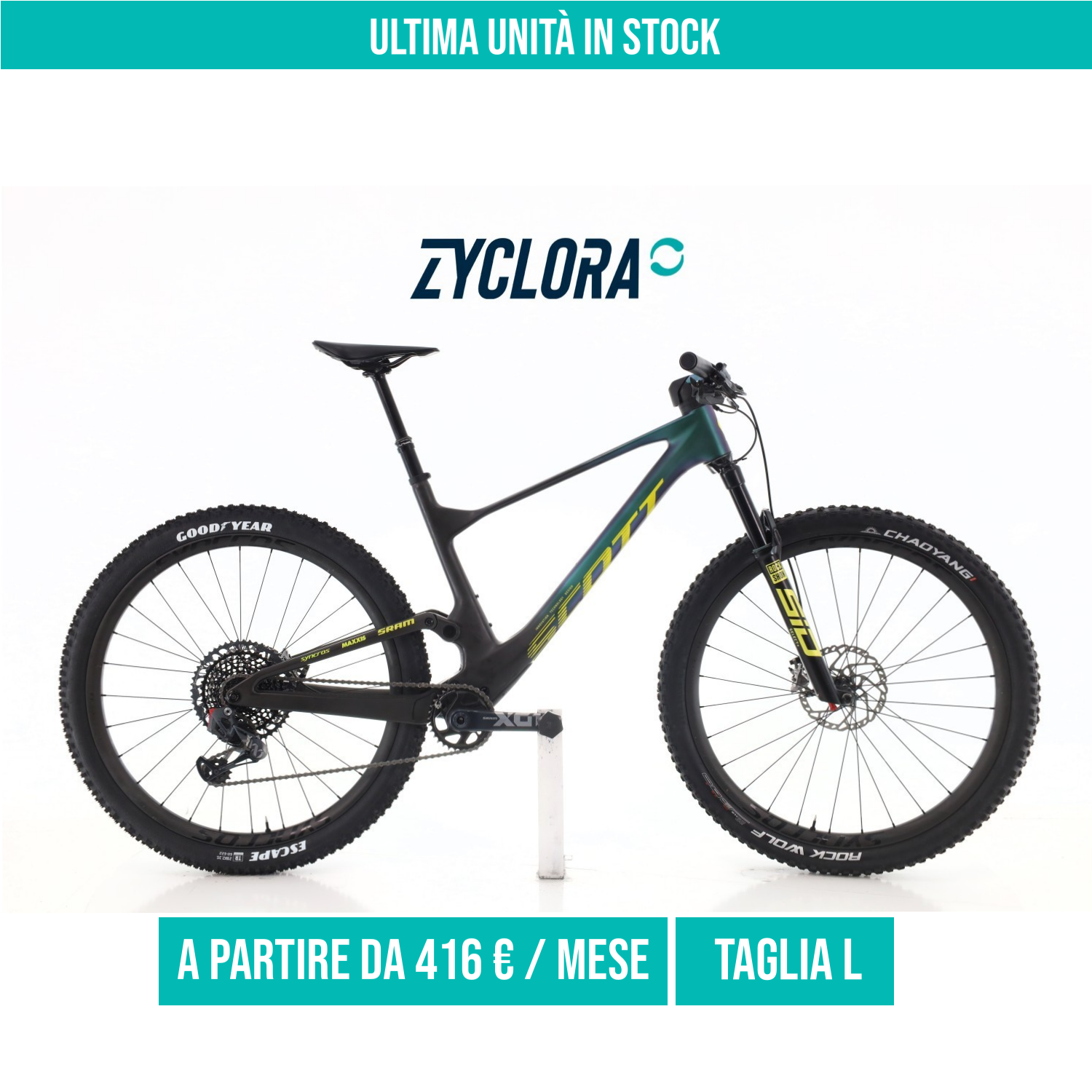 Scott Spark RC World Cup Carbonio XX1 AXS taglia L Semi-nuova