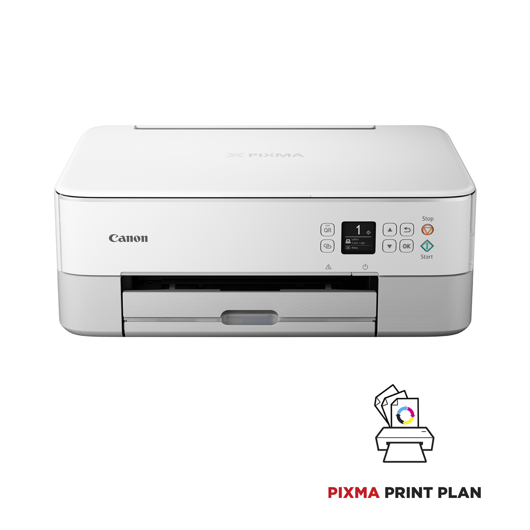 Canon PIXMA TS5351i 3-in-1 WLAN-Farb-Multifunktionssystem, 4462c106, Weiß, Tintenstrahl, Farbdruck