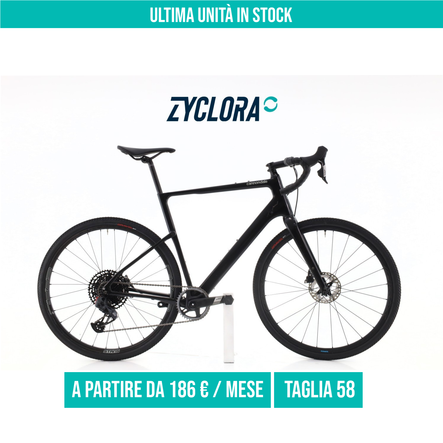 Cannondale Topstone AXS 12V taglia 58 Semi-nuova