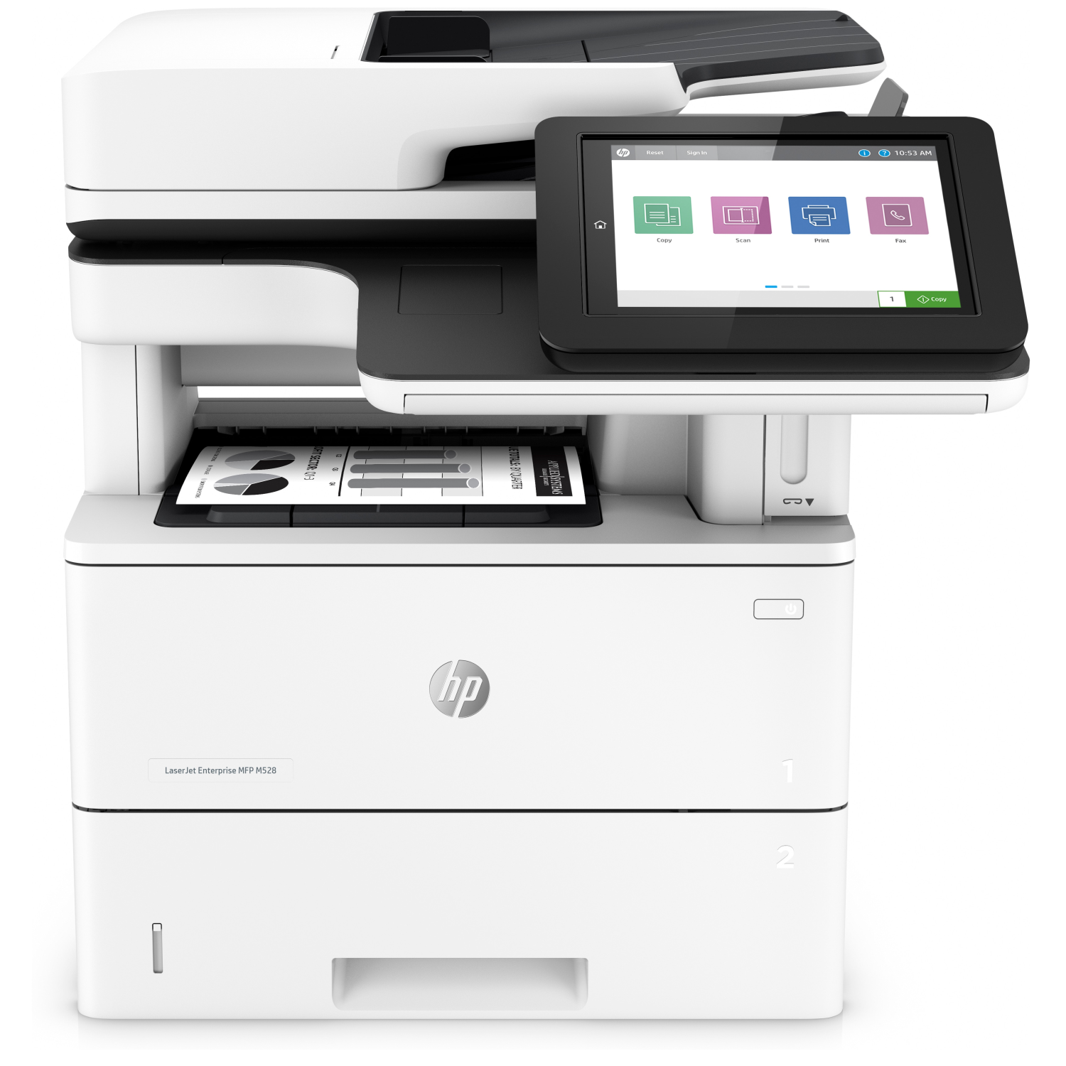 HP LaserJet Enterprise M528f MFP, 1pv65a#b19, Drucken, Kopieren, Scannen, Drucken über die USB-Schnittste