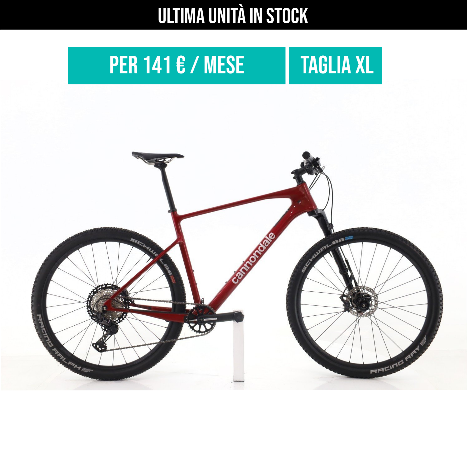 Cannondale Scalpel HT XT taglia XL Semi-nuova