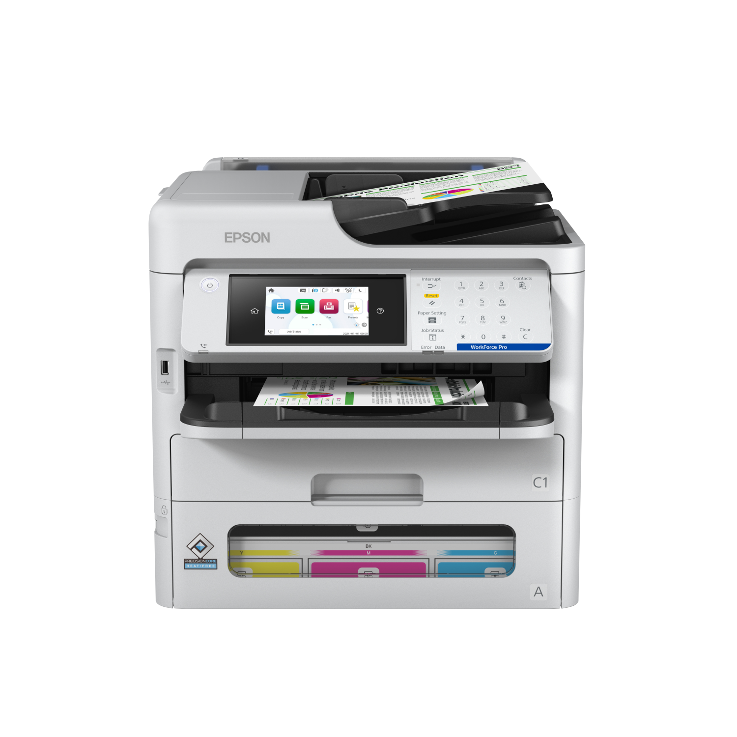 Epson WorkForce Pro EM-C800RDWF, c11ck19401, Tintenstrahl, Farbdruck, Direktdruck, Weiß