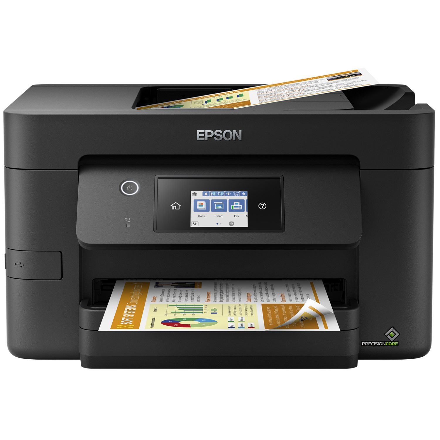 Epson WorkForce Pro WF-3820DWF, c11cj07403, Tintenstrahl, Farbdruck, A4, Schwarz