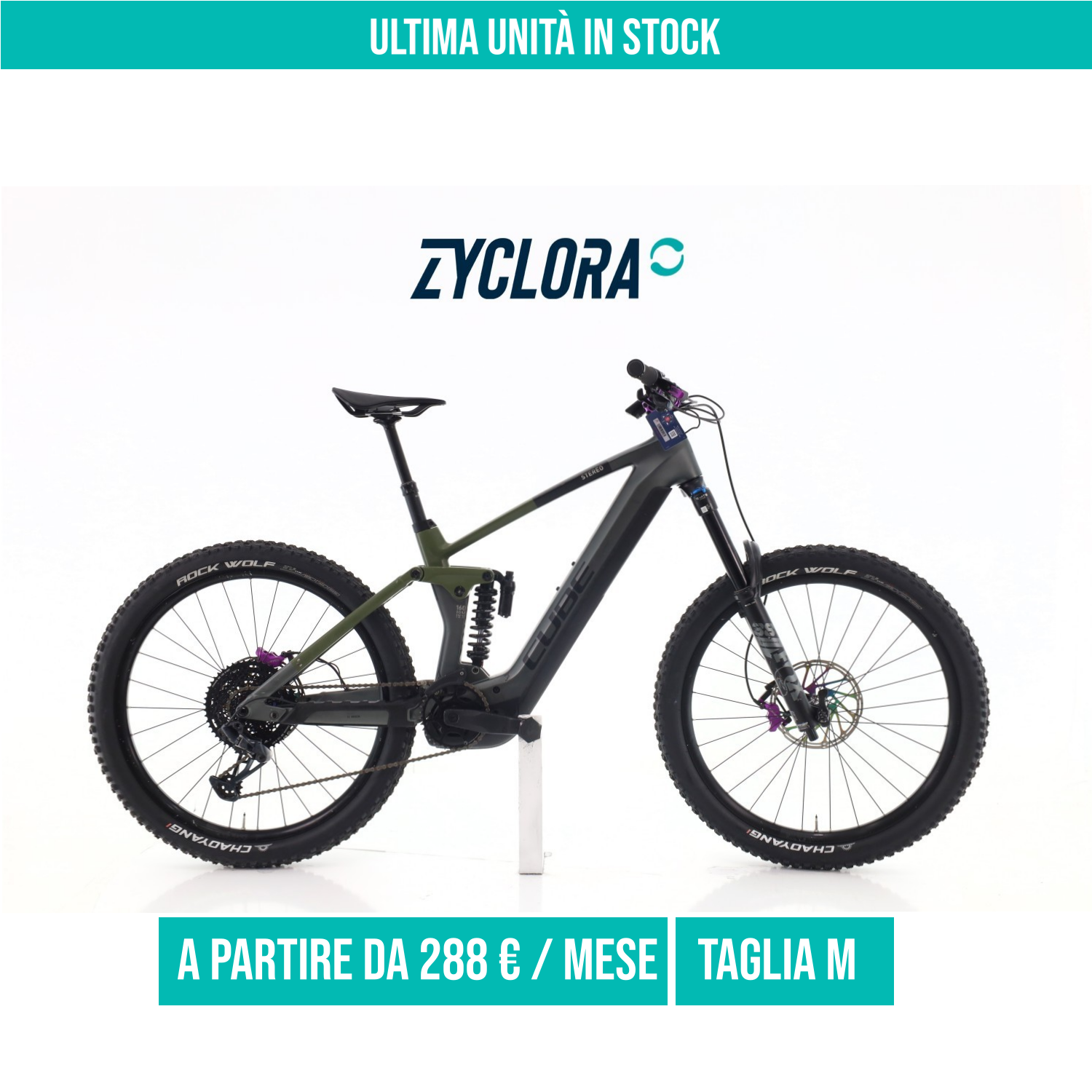 Cube Stereo Hybrid TM GX taglia M Semi-nuova