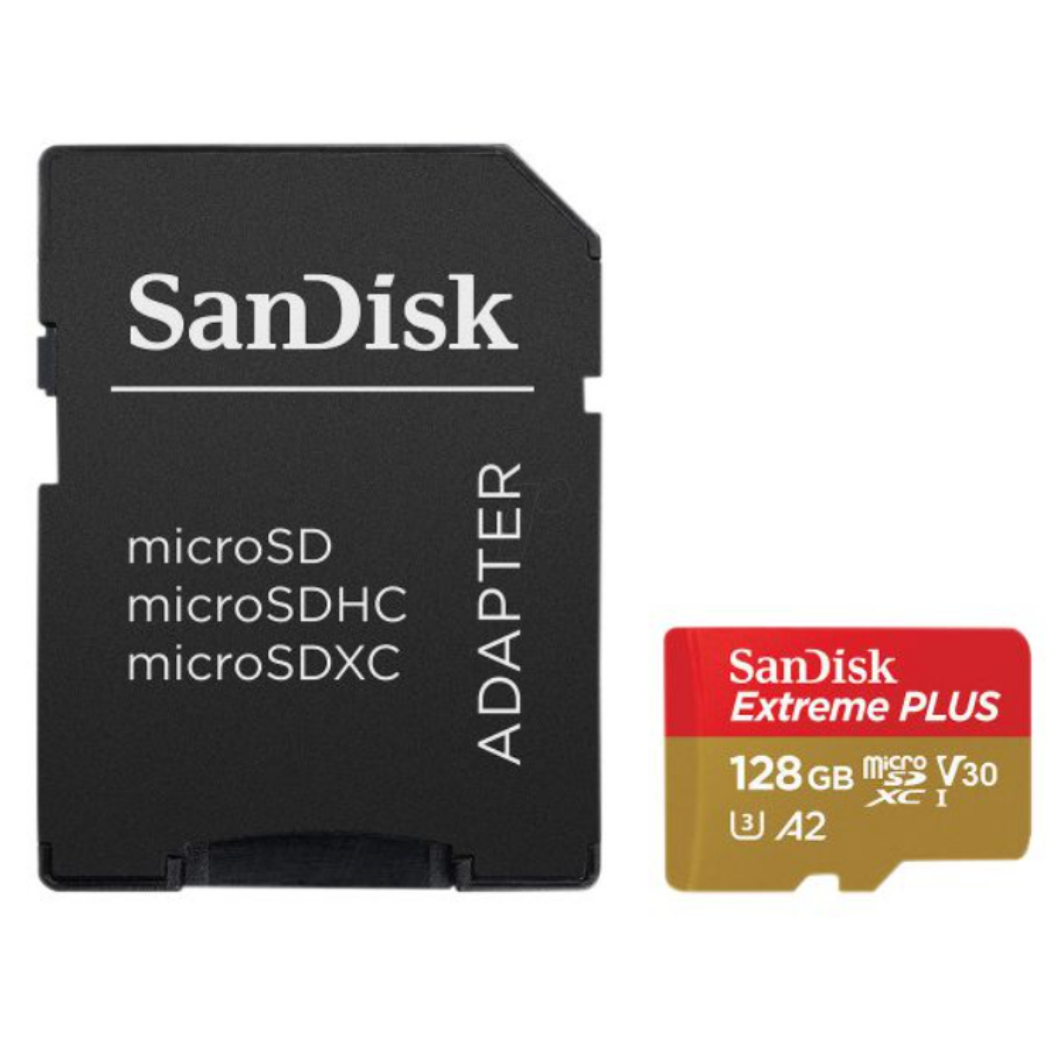 SanDisk Extreme PLUS, sdsqxbd-128g-gn6ma, 128 GB, Klasse 10, 90 MB/s, Class 3 U3