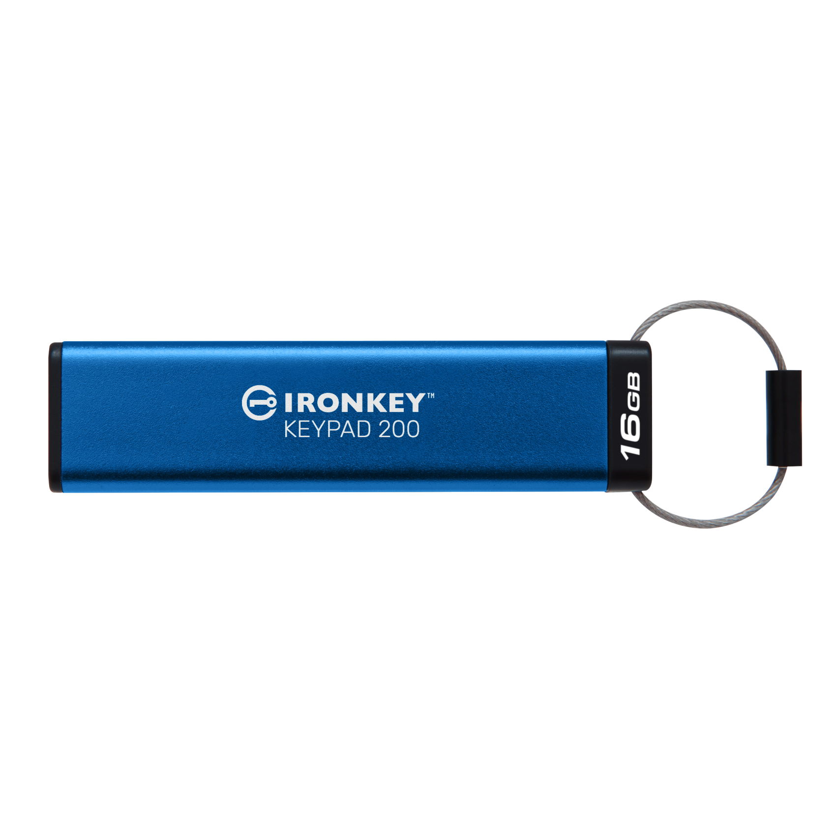 Kingston IronKey 16GB Keypad 200, ikkp200/16gb, F 140-3 Lvl 3 ausstehend AES-256 Verschlüsselung, 16 GB, USB