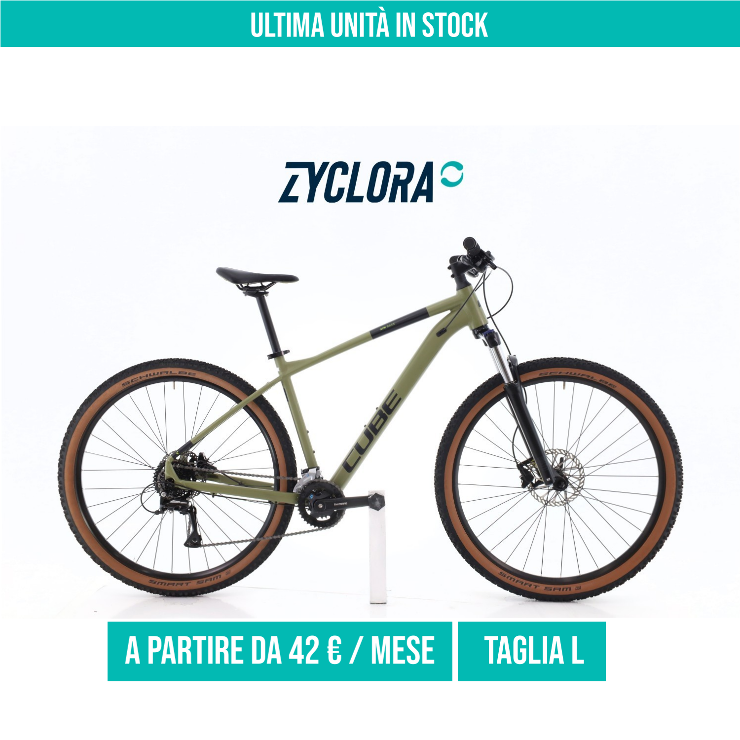Cube Aim Race taglia L Semi-nuova