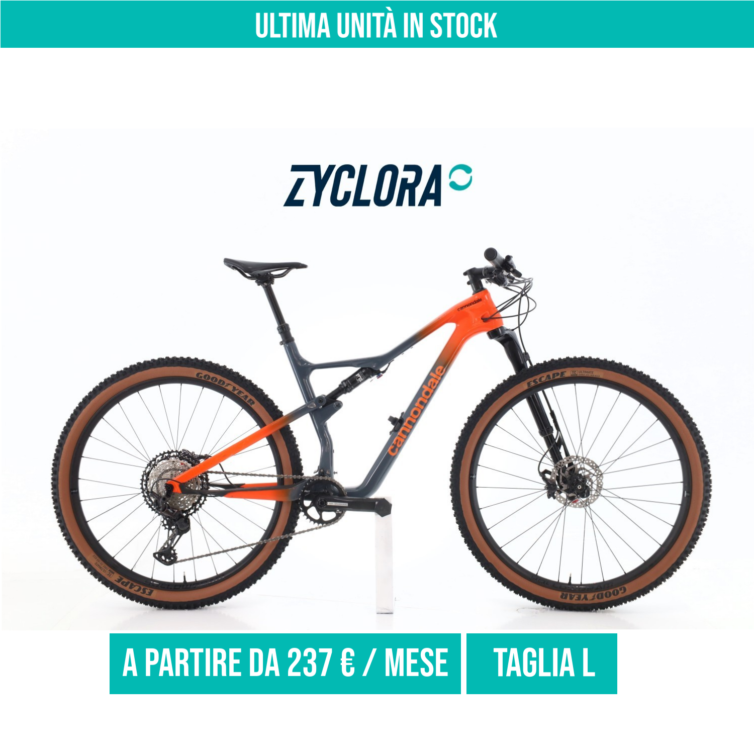 Cannondale Scalpel Carbonio XT taglia L Semi-nuova
