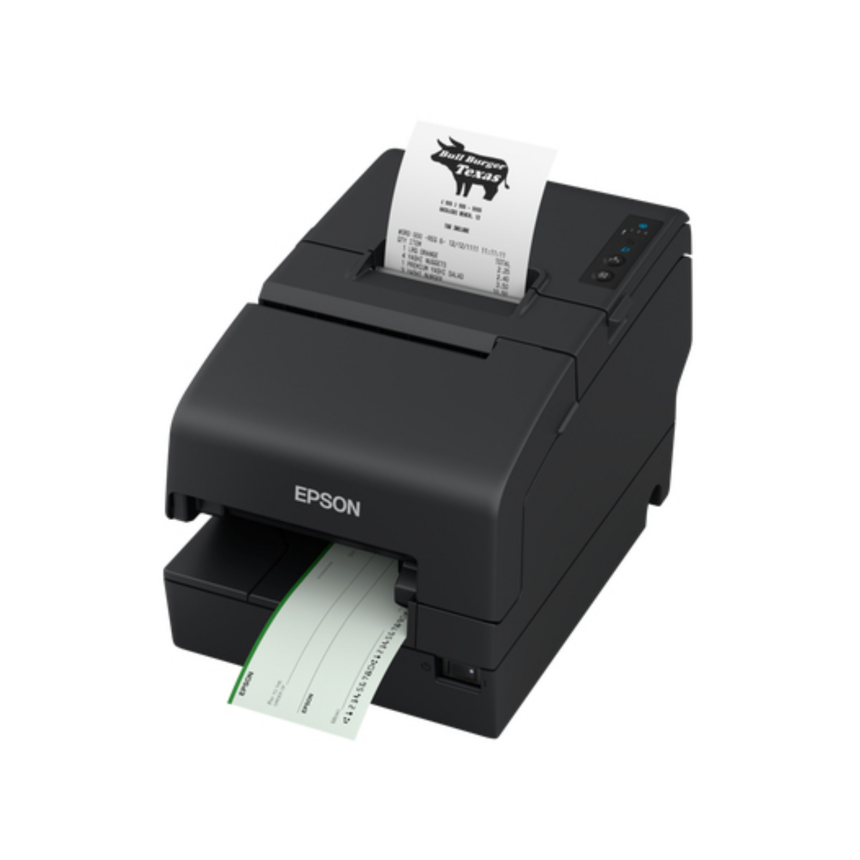 Epson TM-H6000VI Cutter MICR USB RS232 Ethernet OPOS schwarz, c31cl25112, POS-Drucker