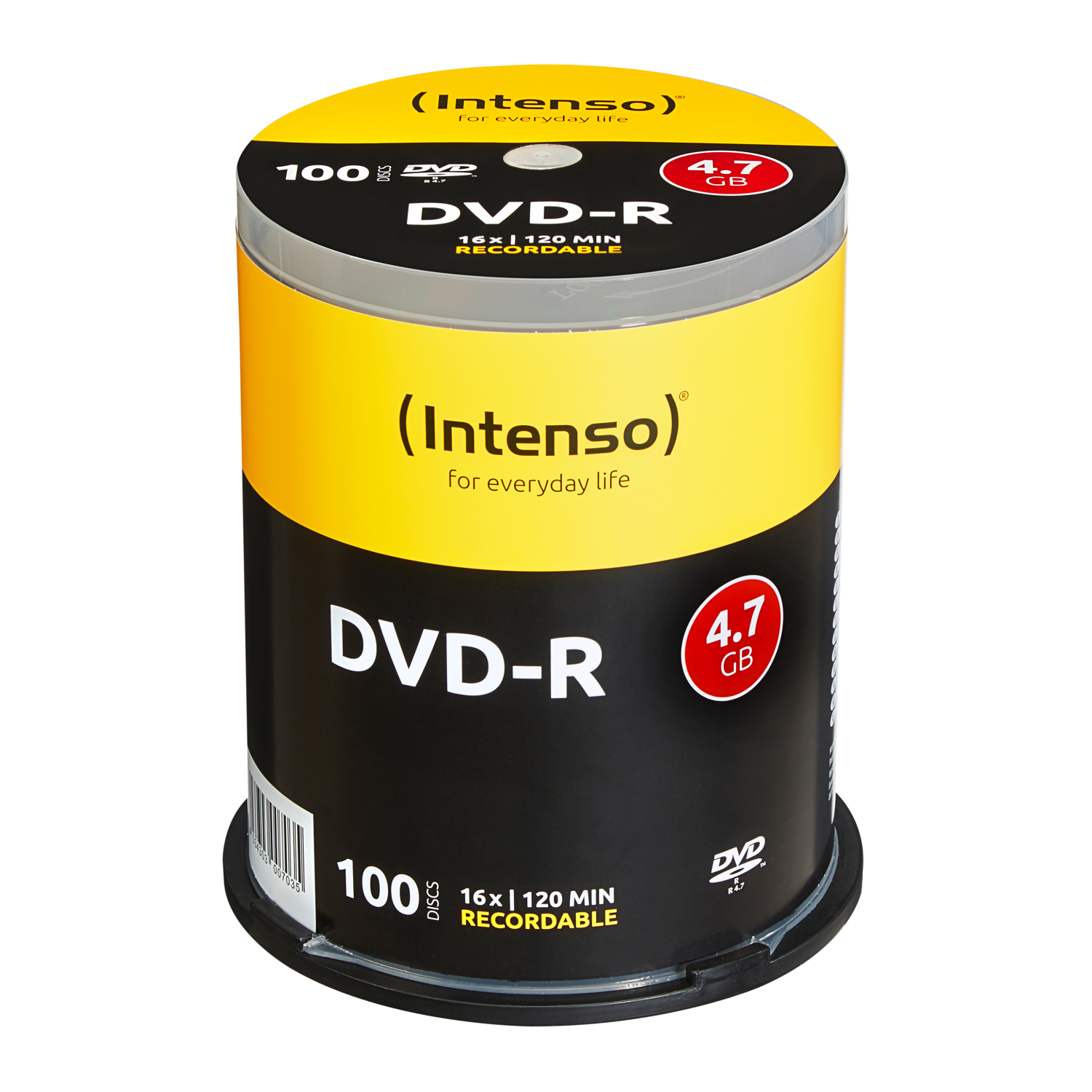 Intenso DVD-R 4.7GB, 4101156, DVD-R, 120 mm, Tortenschachtel, 4,7 GB