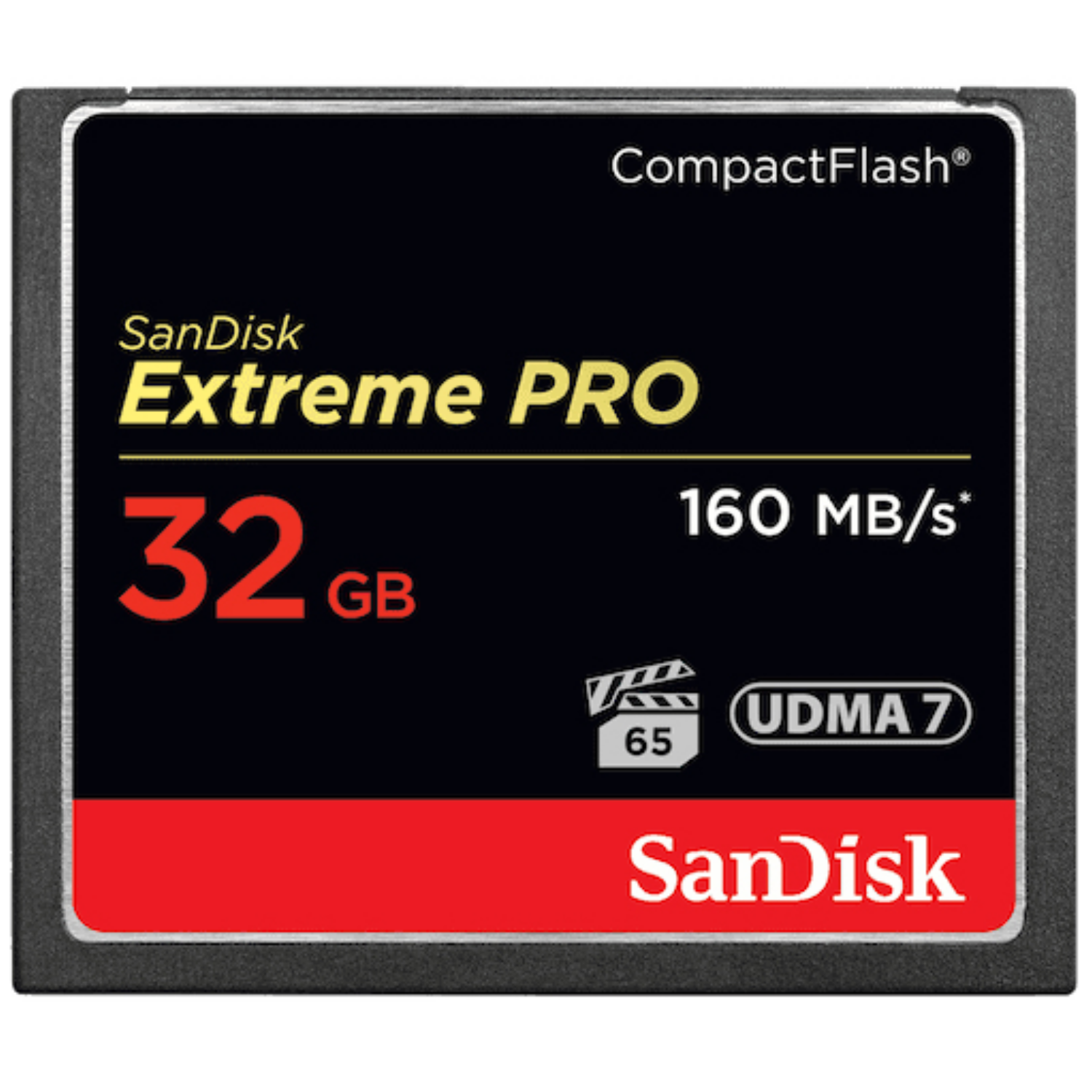 SanDisk 32GB Extreme Pro CF 160MB/s, sdcfxps-032g-x46, 32 GB, Kompaktflash, 160 MB/s, Mehrfarbig