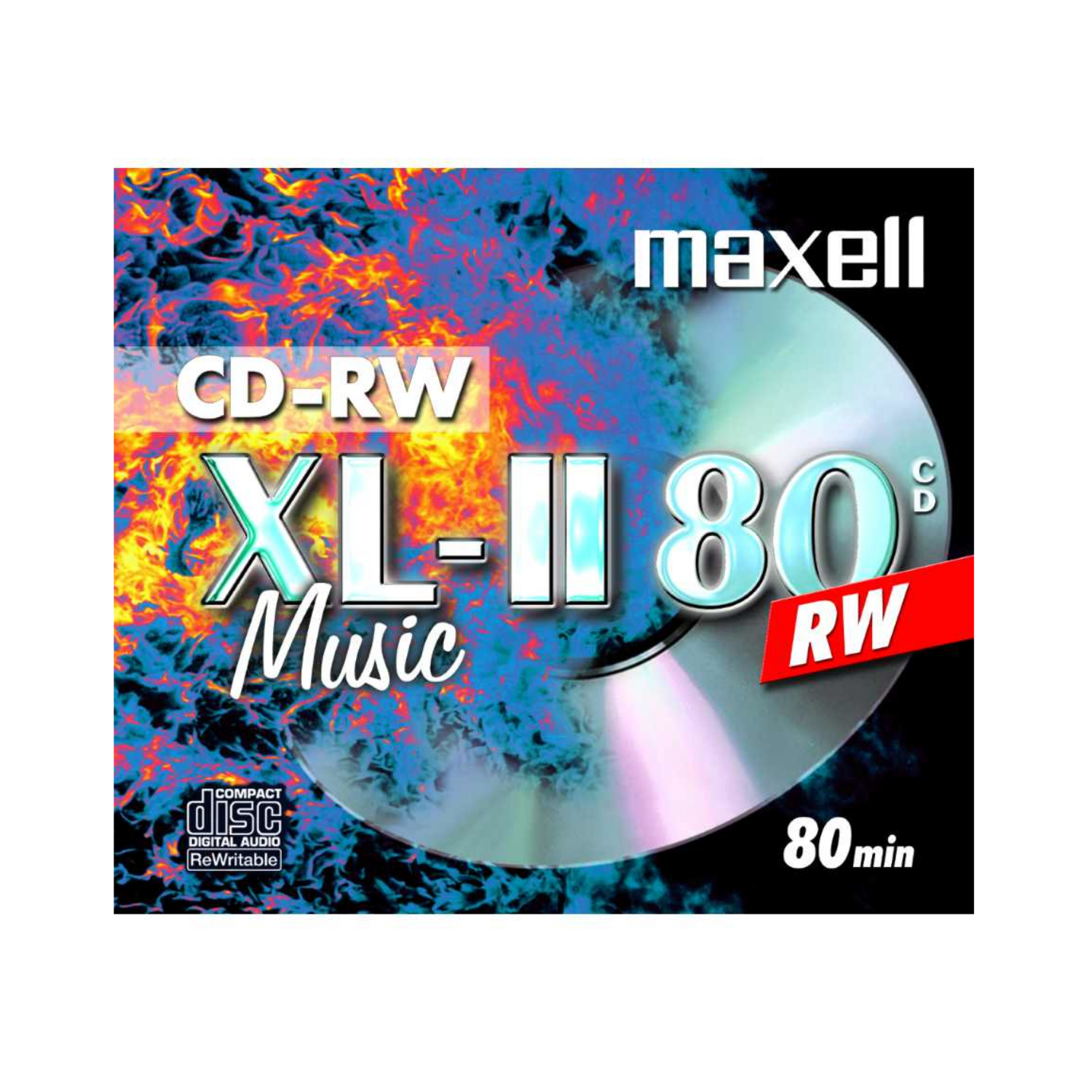 Maxell XL II 80MU, 624865, CD-RW, 0,7 GB 80min, Jewel Case