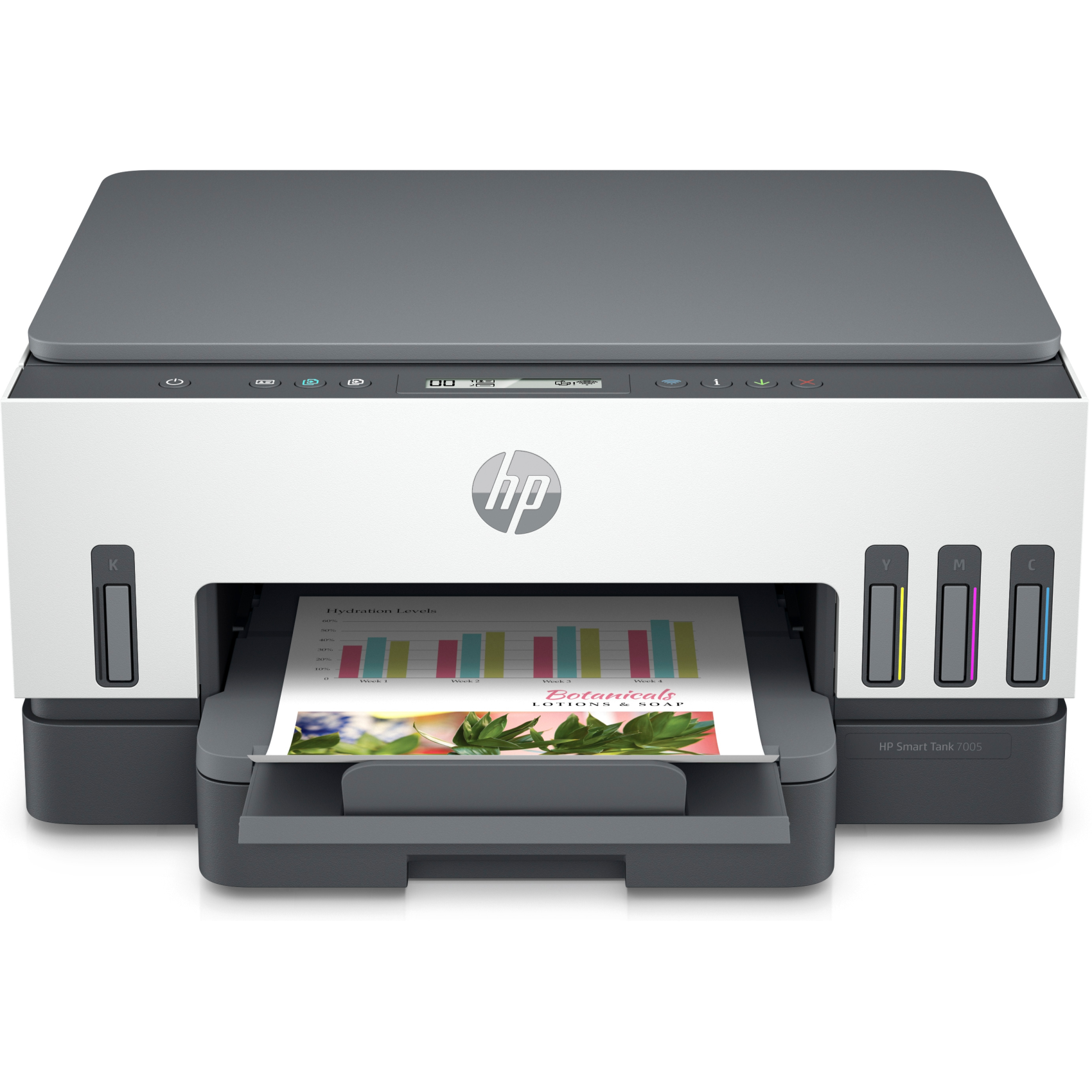 HP Smart Tank 7005 All-in-One, 28b54a#bhc, Thermal Inkjet, Farbdruck, A4, Direktdruck, Grau