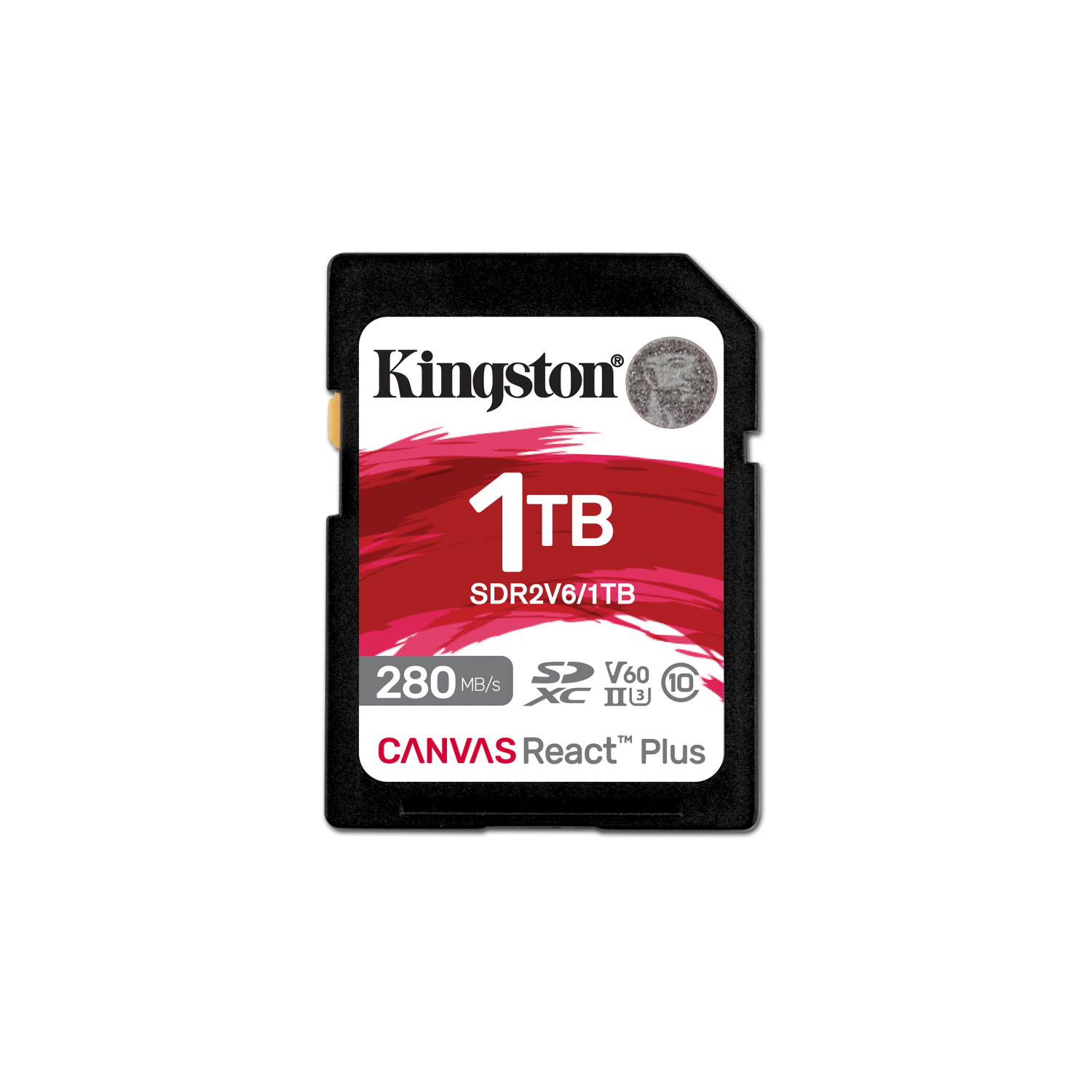 Kingston 1TB Canvas React Plus SDXC UHS-II 280R/150W U3 V60 for /4K, sdr2v6/1tb, 1 TB, Klasse 10