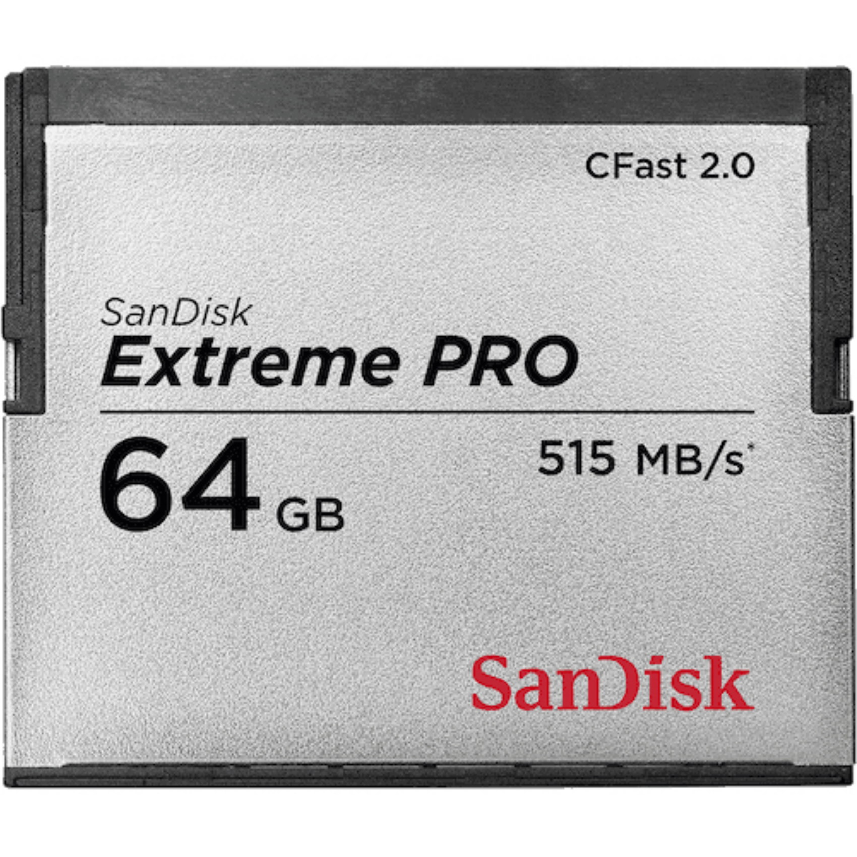 SanDisk, sdcfsp-064g-g46d, 64 GB, CFast 2.0, 515 MB/s, 240 MB/s, Schwarz, Silber