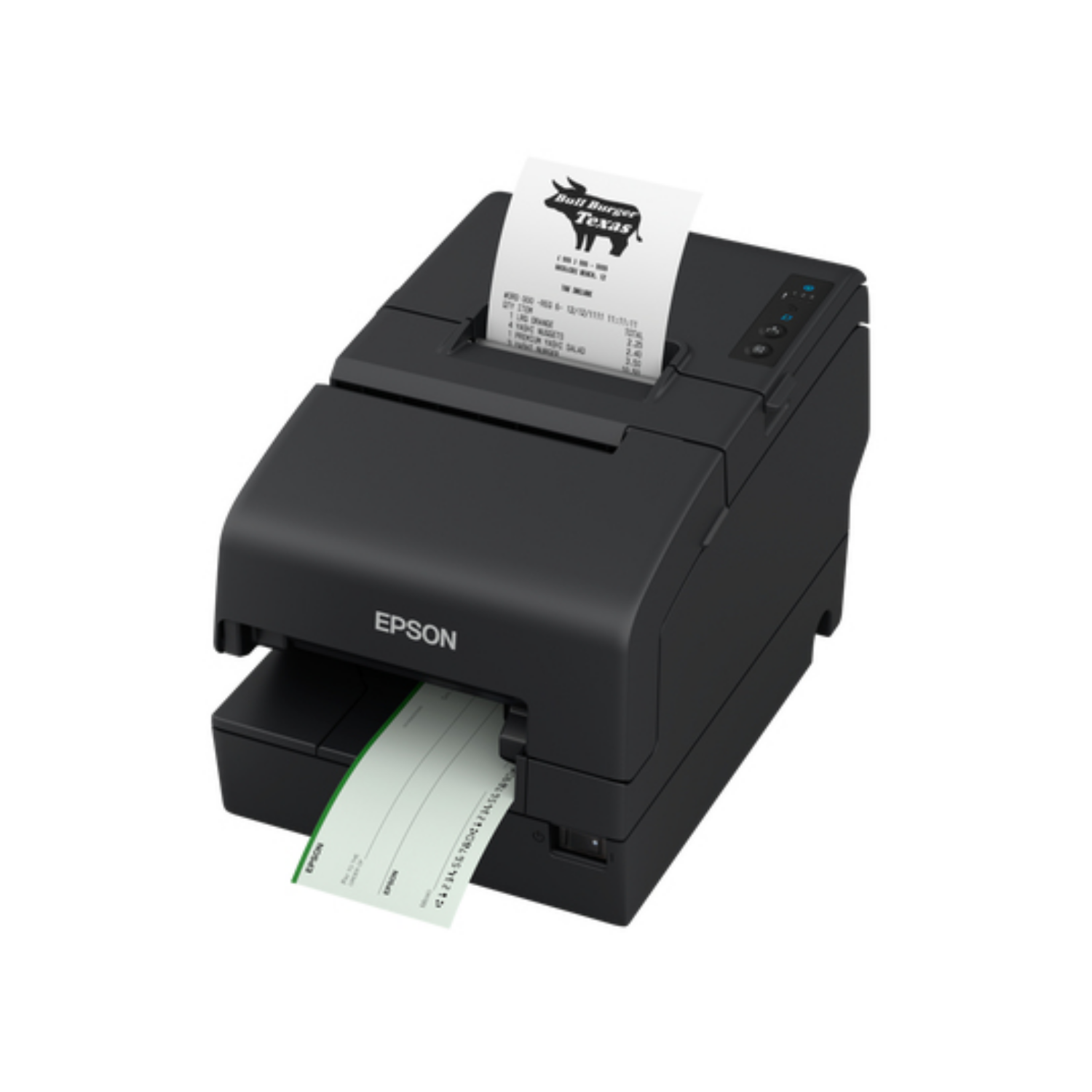 Epson TM-H6000VI Cutter MICR USB RS232 Ethernet OPOS schwarz, c31cl25112, POS-Drucker