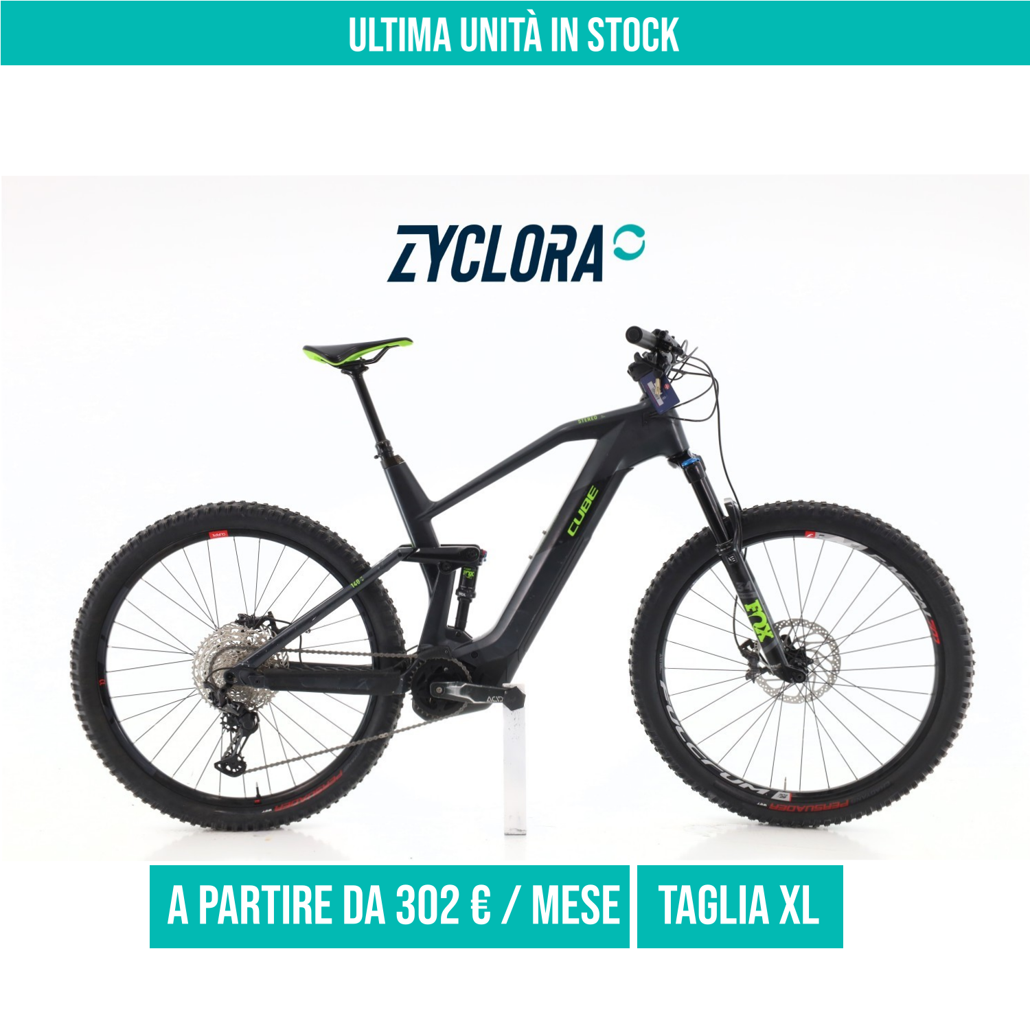 Cube Stereo Hybrid SL Carbonio XT taglia XL Semi-nuova