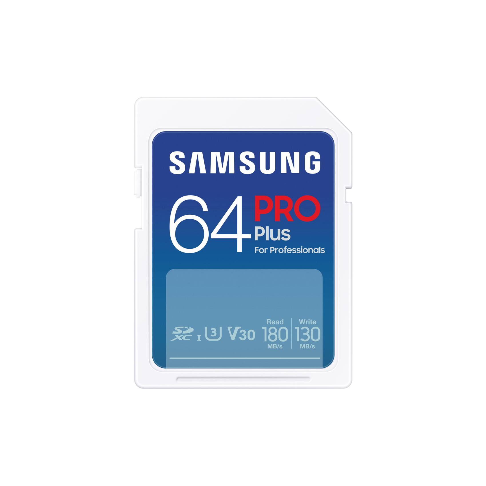 Samsung, mb-sd64s/eu, 64 GB, SD, Klasse 3, UHS-I, 180 MB/s, 130 MB/s