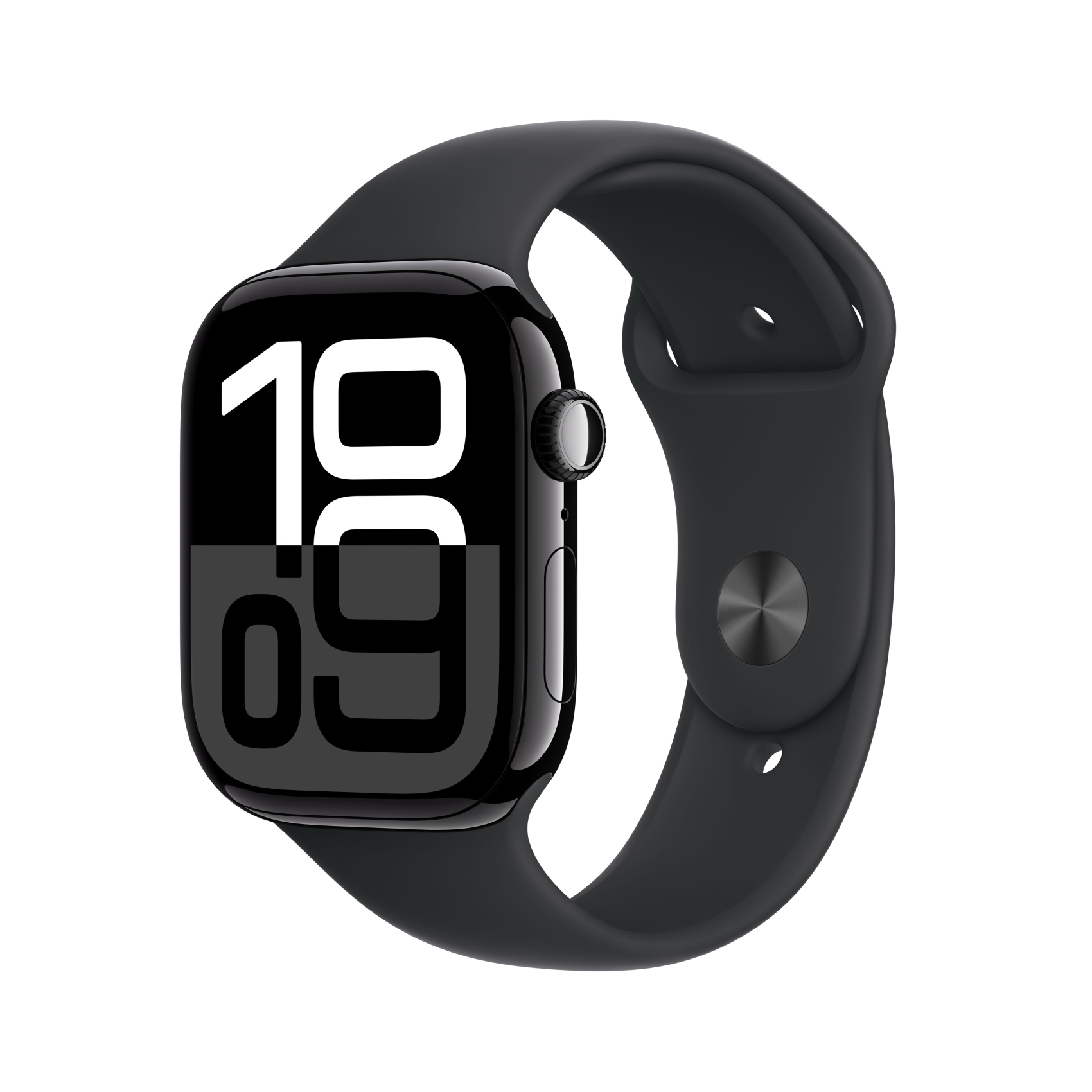 Apple Watch Series 10 GPS + Cellular 46mm Aluminium diamantschwarz mit Sportarmband M/L schwarz, mwy43qf/a