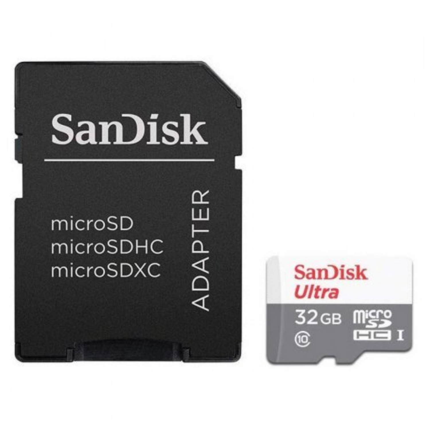 SanDisk Ultra microSD, sdsqunr-032g-gn3ma, 32 GB, MicroSDHC, Klasse 10, Grau, Rot