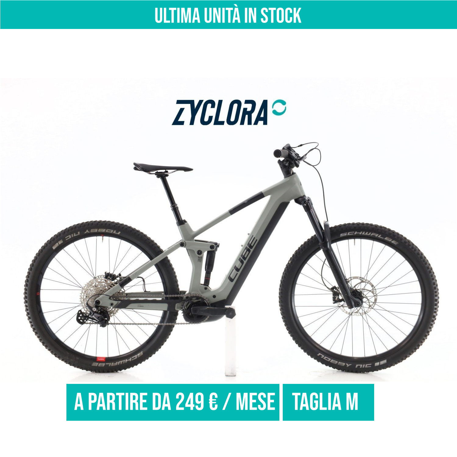 Cube Stereo Hybrid Pro Carbonio taglia M Semi-nuova