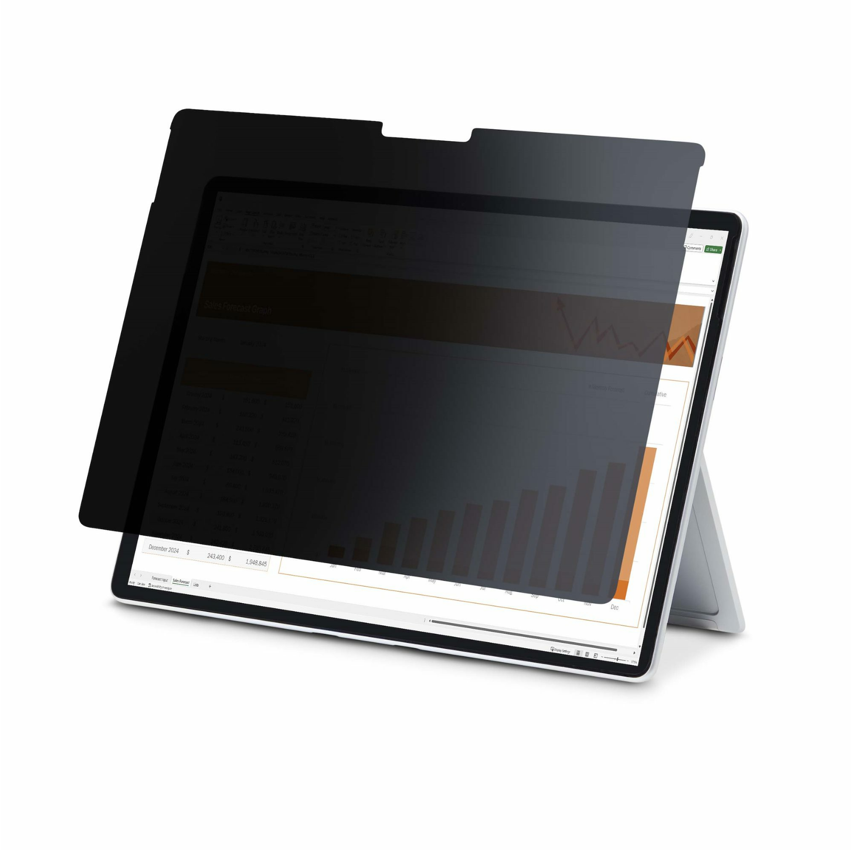 StarTech.com 4-Wege Laptop Sichtschutz für 12,3" Surface Pro 4/5/6/7/7+, 123sp-privacy-screen, Sichtschutzfolie, Hoch/Quer