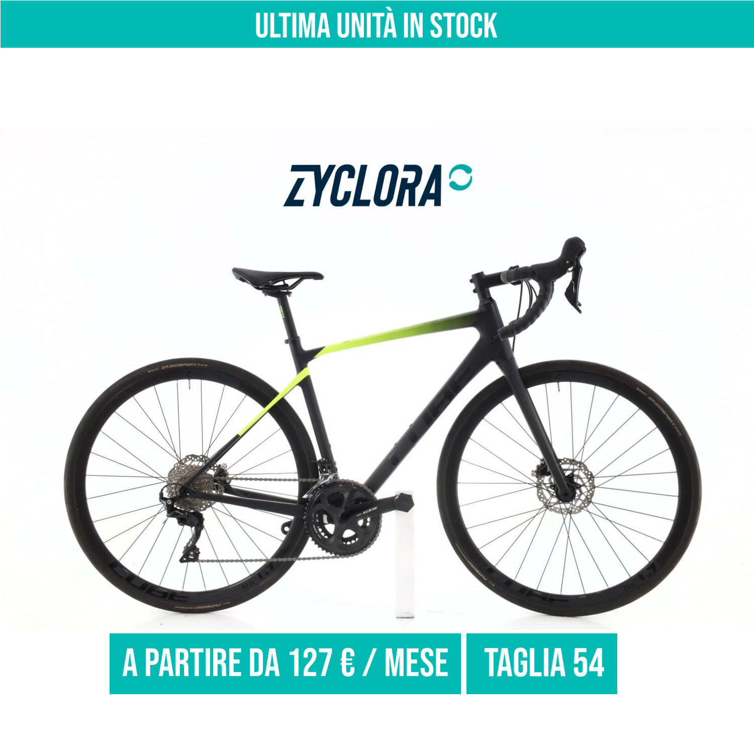 Cube Attain Race Carbonio taglia 54 Semi-nuova