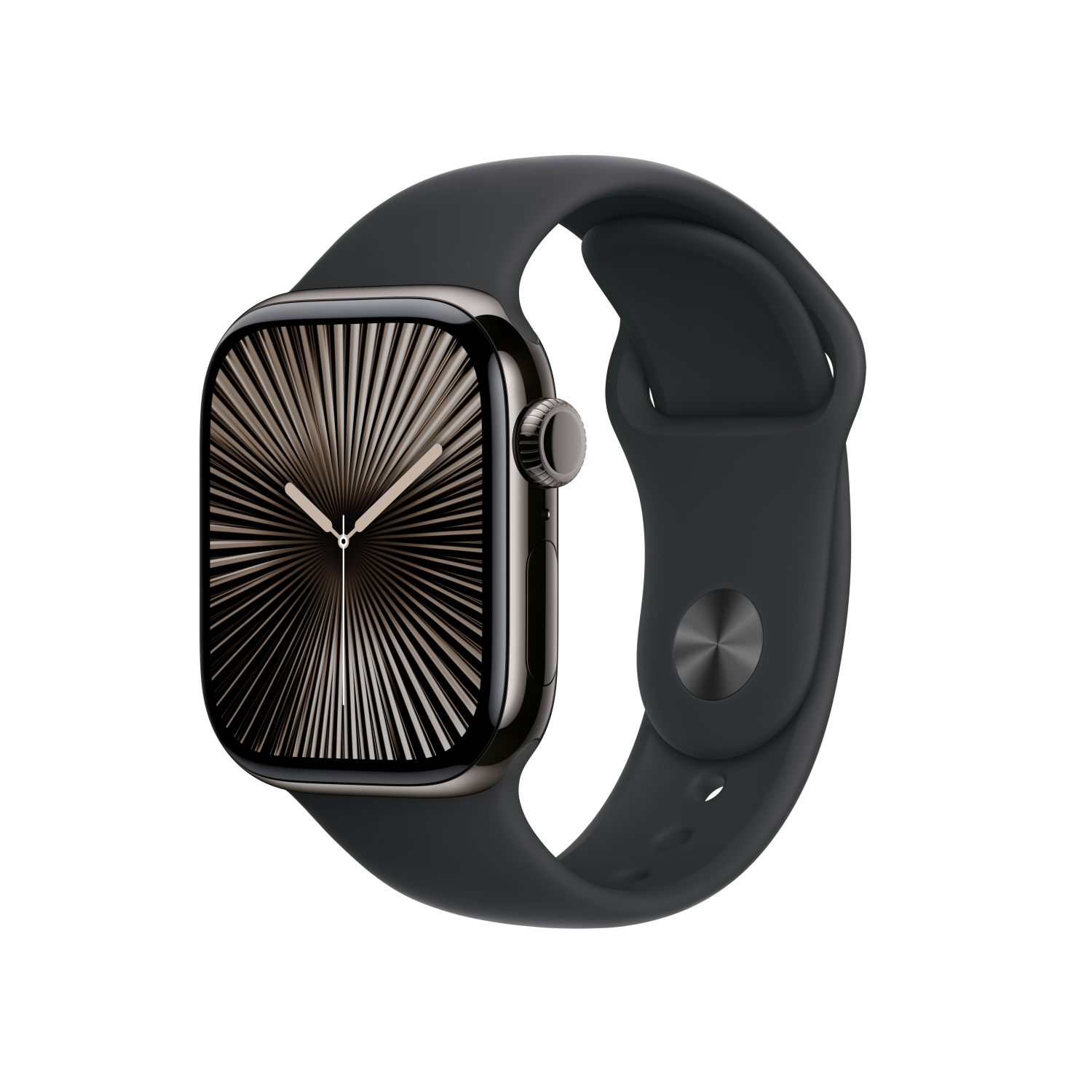 Apple Watch Series 10 GPS + Cellular 42mm Titan Schiefer mit Sportarmband M/L schwarz, mwxh3qf/a