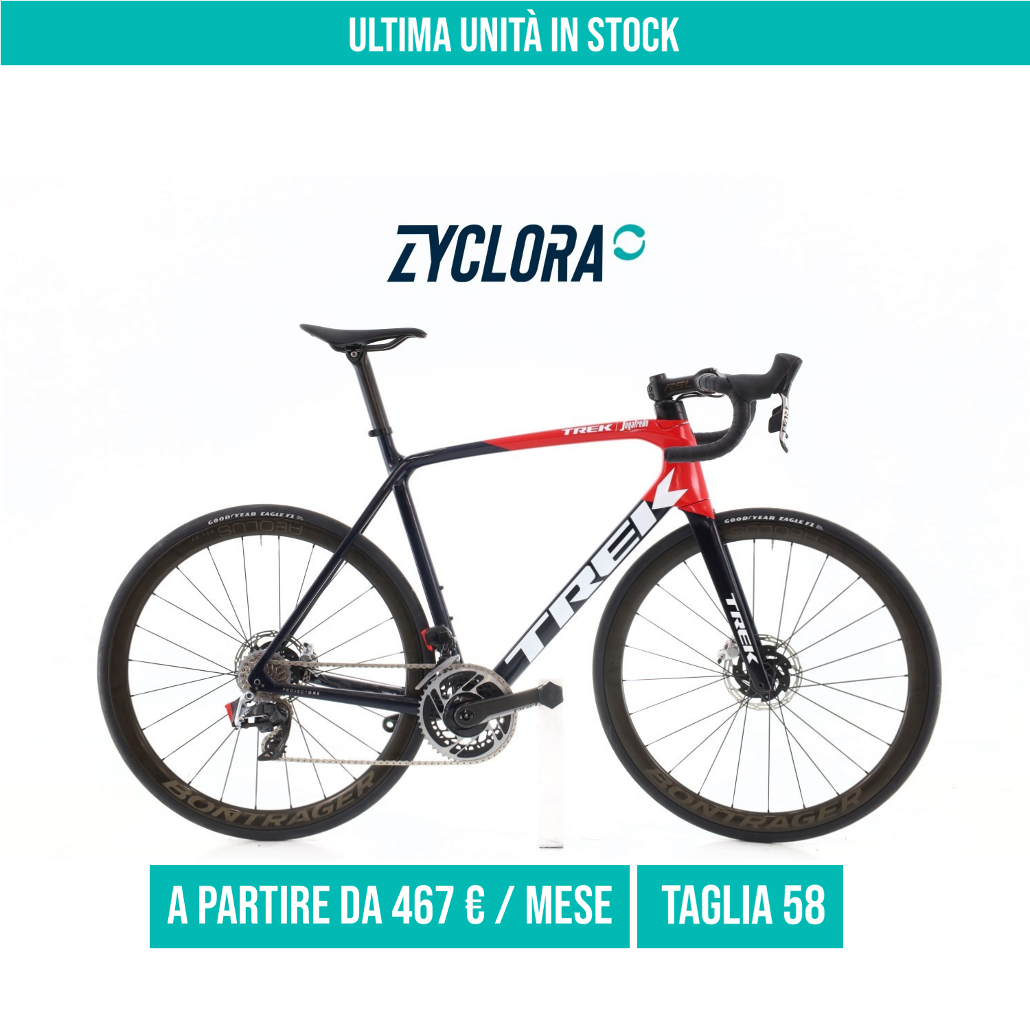 Trek Emonda SLR 800 Carbonio AXS 12V taglia 58 Semi-nuova