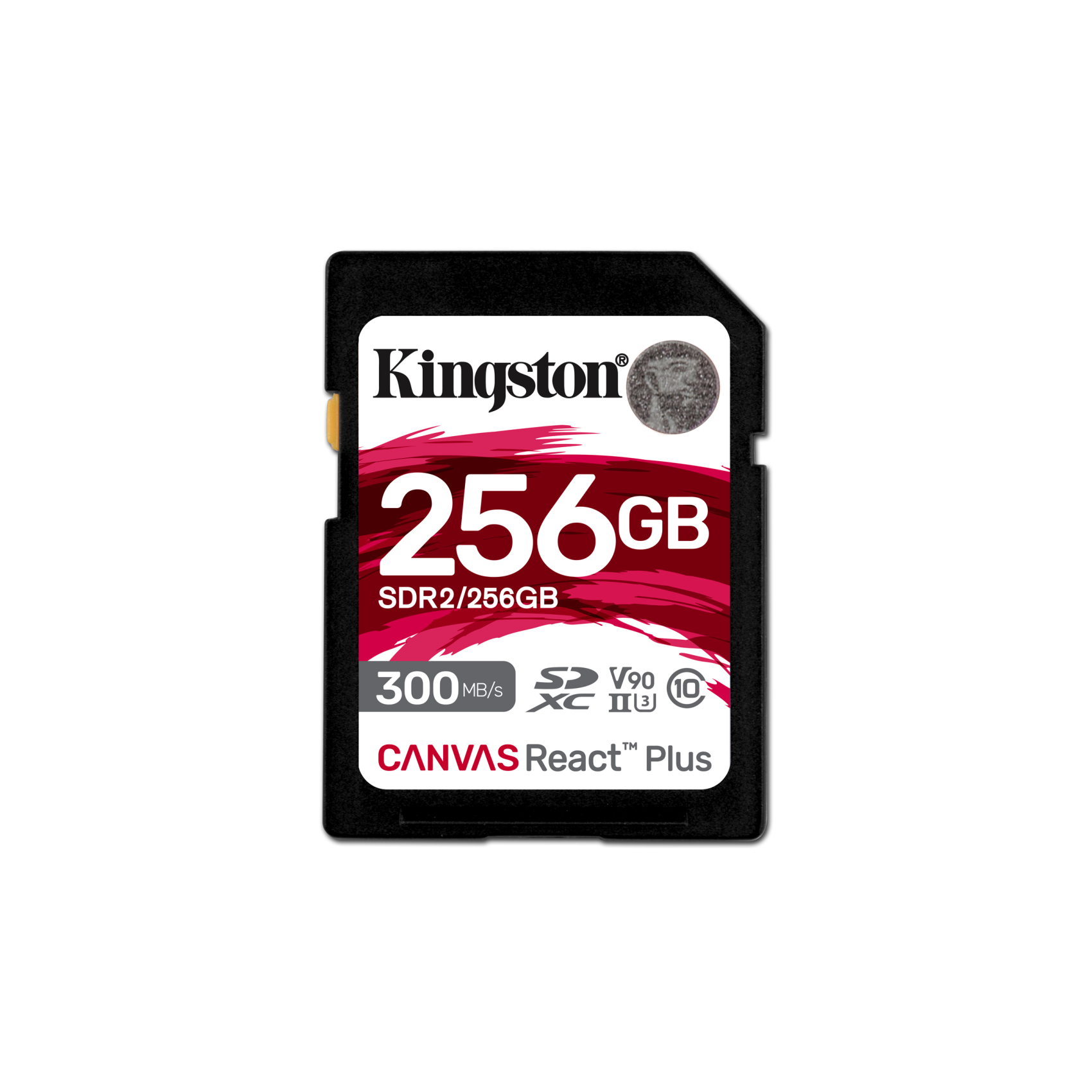 Kingston 256GB Canvas React Plus SDXC UHS-II 300R/260W U3 V90 for /4K/8K, sdr2/256gb, 256 GB, SD, Klasse